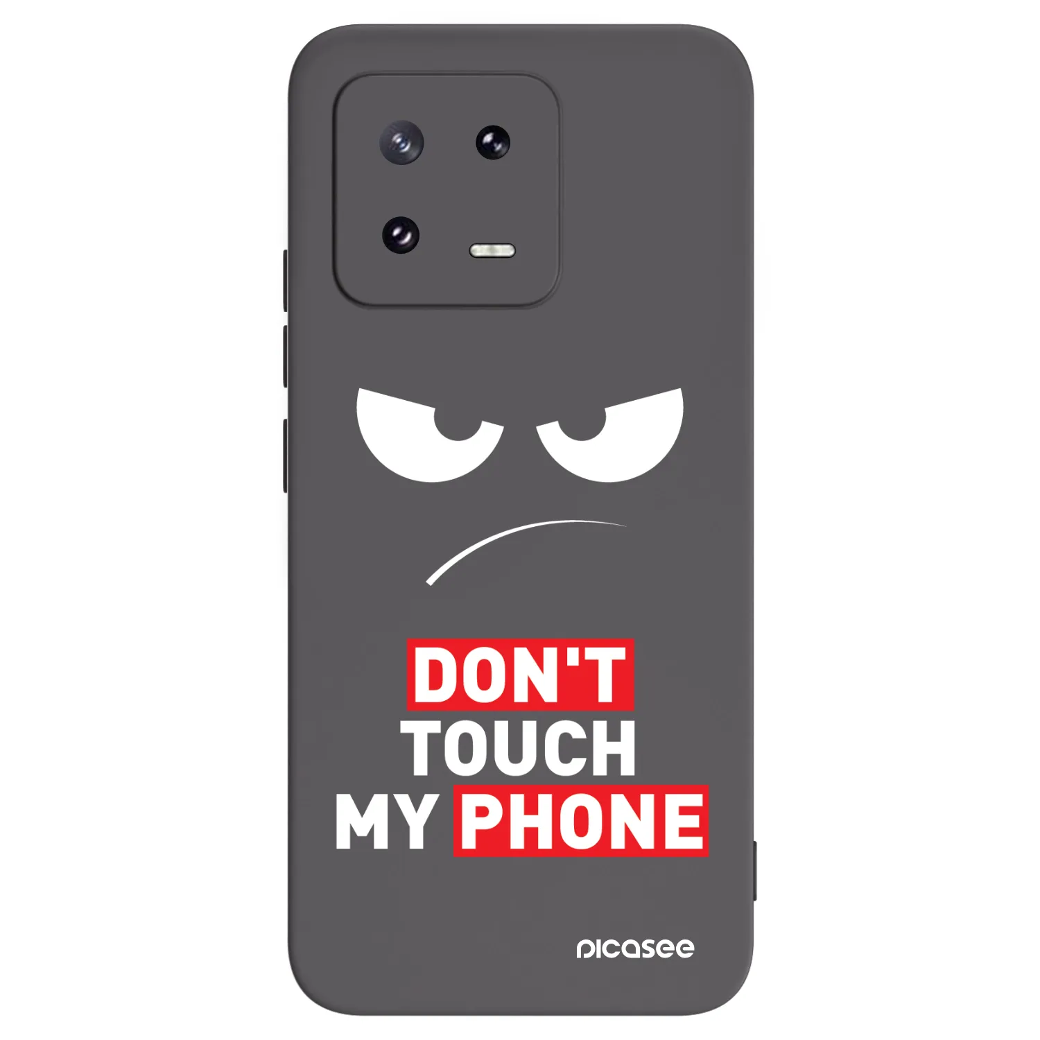 Picasee Μαύρη θήκη σιλικόνης για Xiaomi 13 Pro - Angry Eyes - Transparent