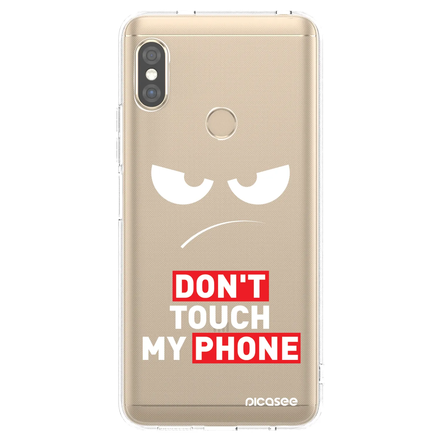 Picasee διαφανής θήκη σιλικόνης Xiaomi Redmi Note 5 Global - Angry Eyes - Transparent