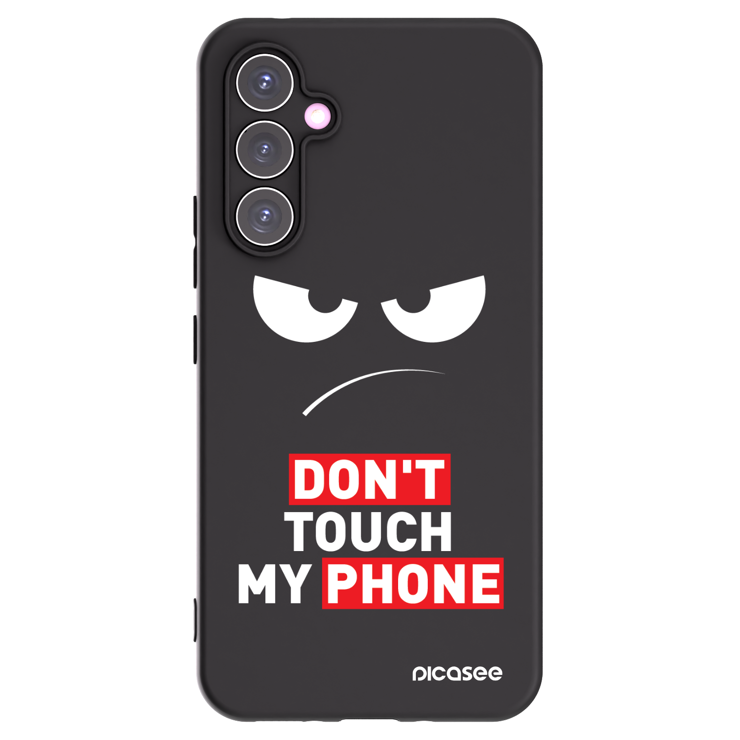 Picasee Μαύρη θήκη σιλικόνης για Samsung Galaxy A54 5G A546B - Angry Eyes - Transparent