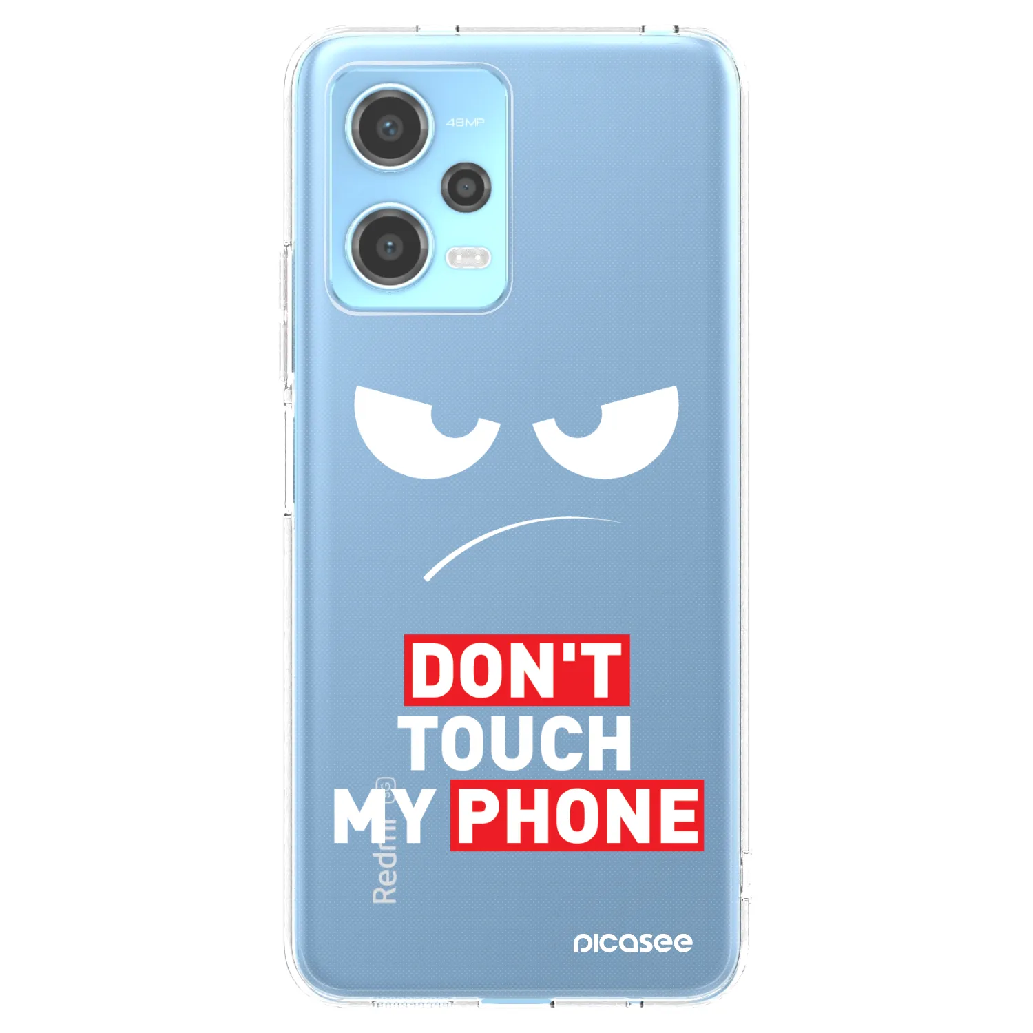 Picasee διαφανής θήκη σιλικόνης Xiaomi Redmi Note 12 5G - Angry Eyes - Transparent