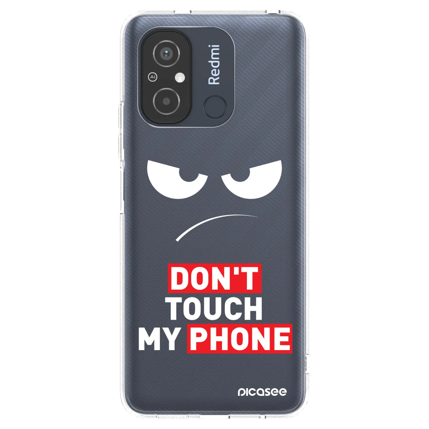 Picasee διαφανής θήκη σιλικόνης Xiaomi Redmi 12C - Angry Eyes - Transparent