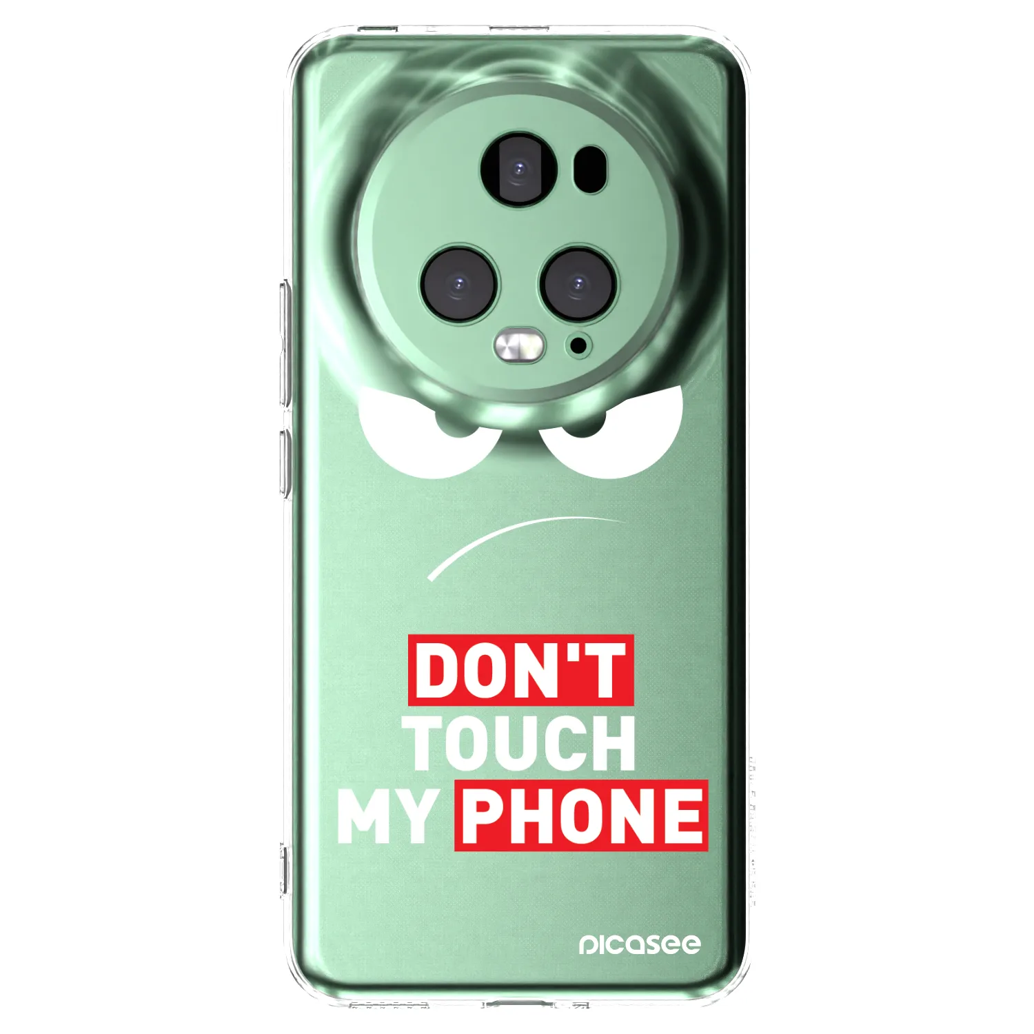 Picasee διαφανής θήκη σιλικόνης Honor Magic5 Pro - Angry Eyes - Transparent
