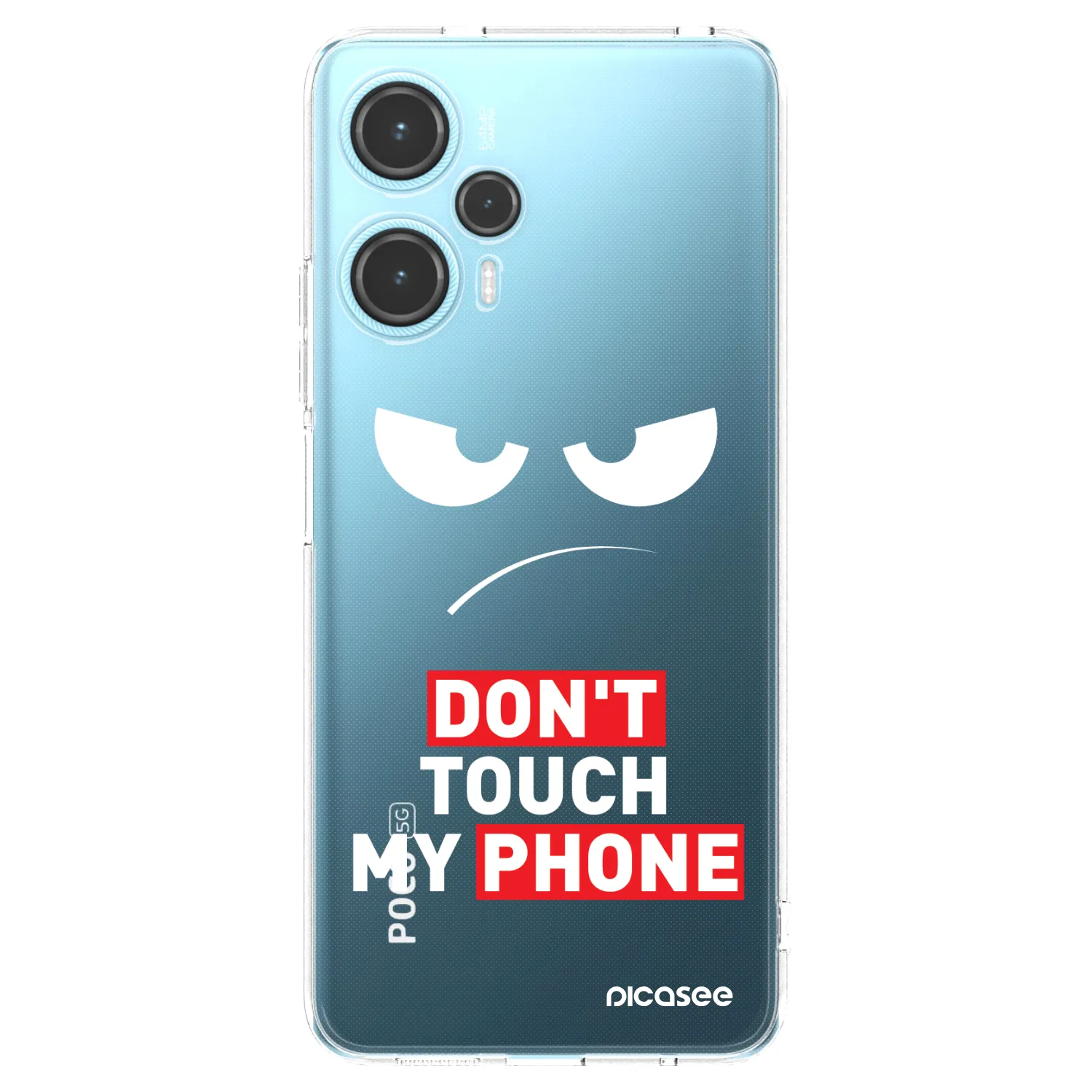 Picasee διαφανής θήκη σιλικόνης Xiaomi Poco F5 - Angry Eyes - Transparent