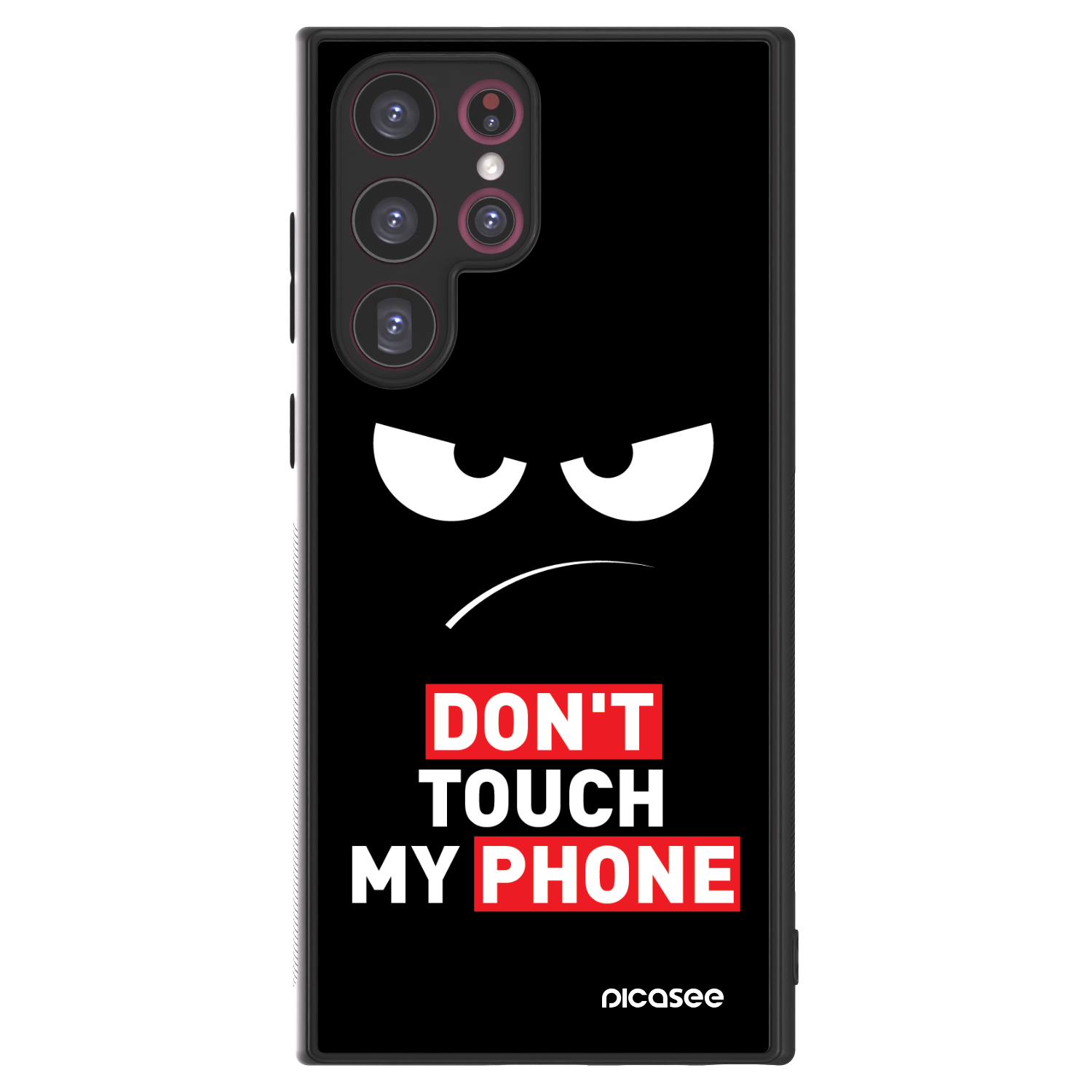 Picasee ULTIMATE CASE PowerShare για Samsung Galaxy S22 Ultra 5G - Angry Eyes - Transparent