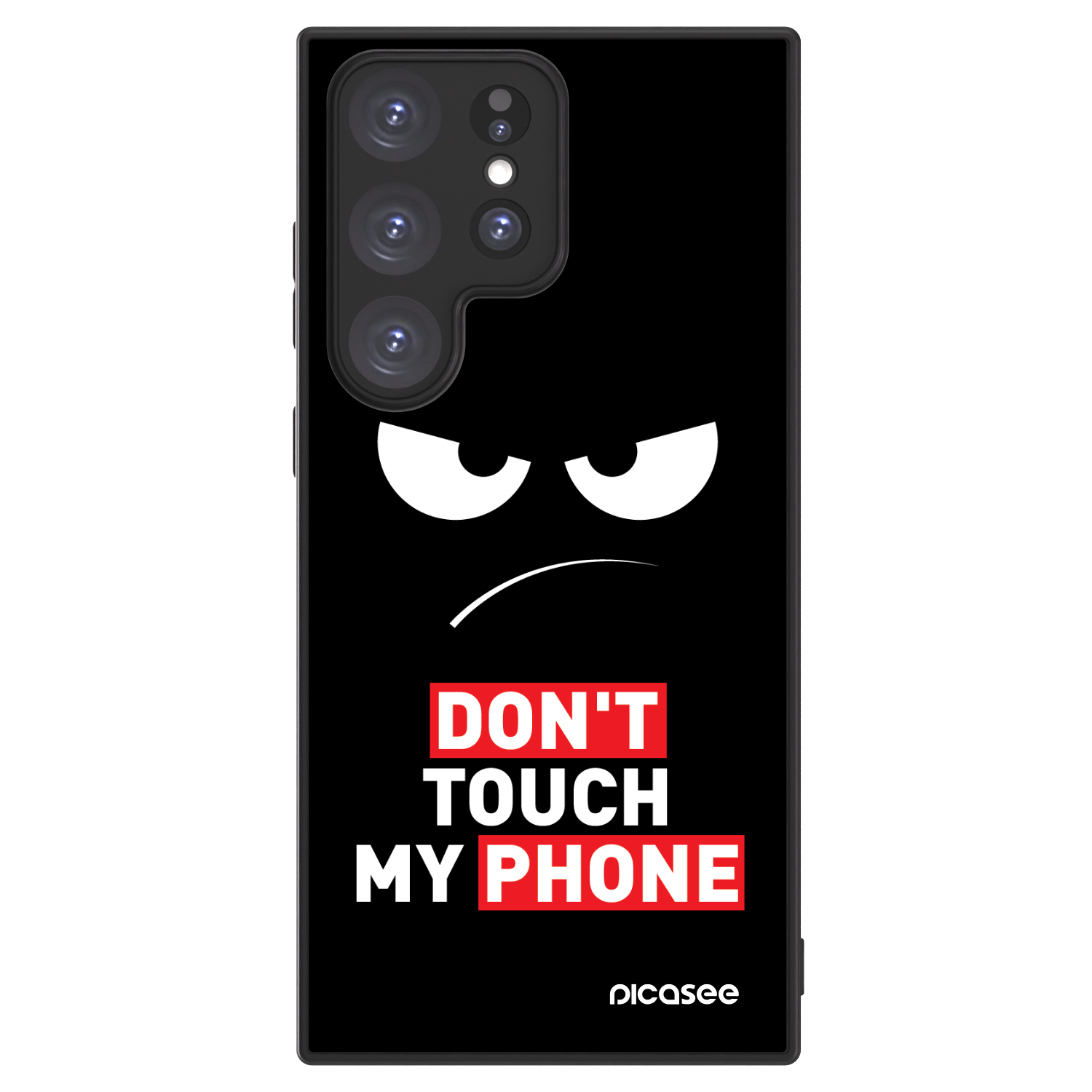 Picasee ULTIMATE CASE PowerShare για Samsung Galaxy S23 Ultra 5G - Angry Eyes - Transparent