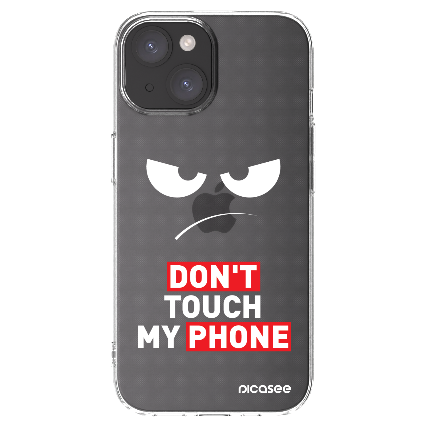 Picasee διαφανής θήκη σιλικόνης Apple iPhone 15 - Angry Eyes - Transparent