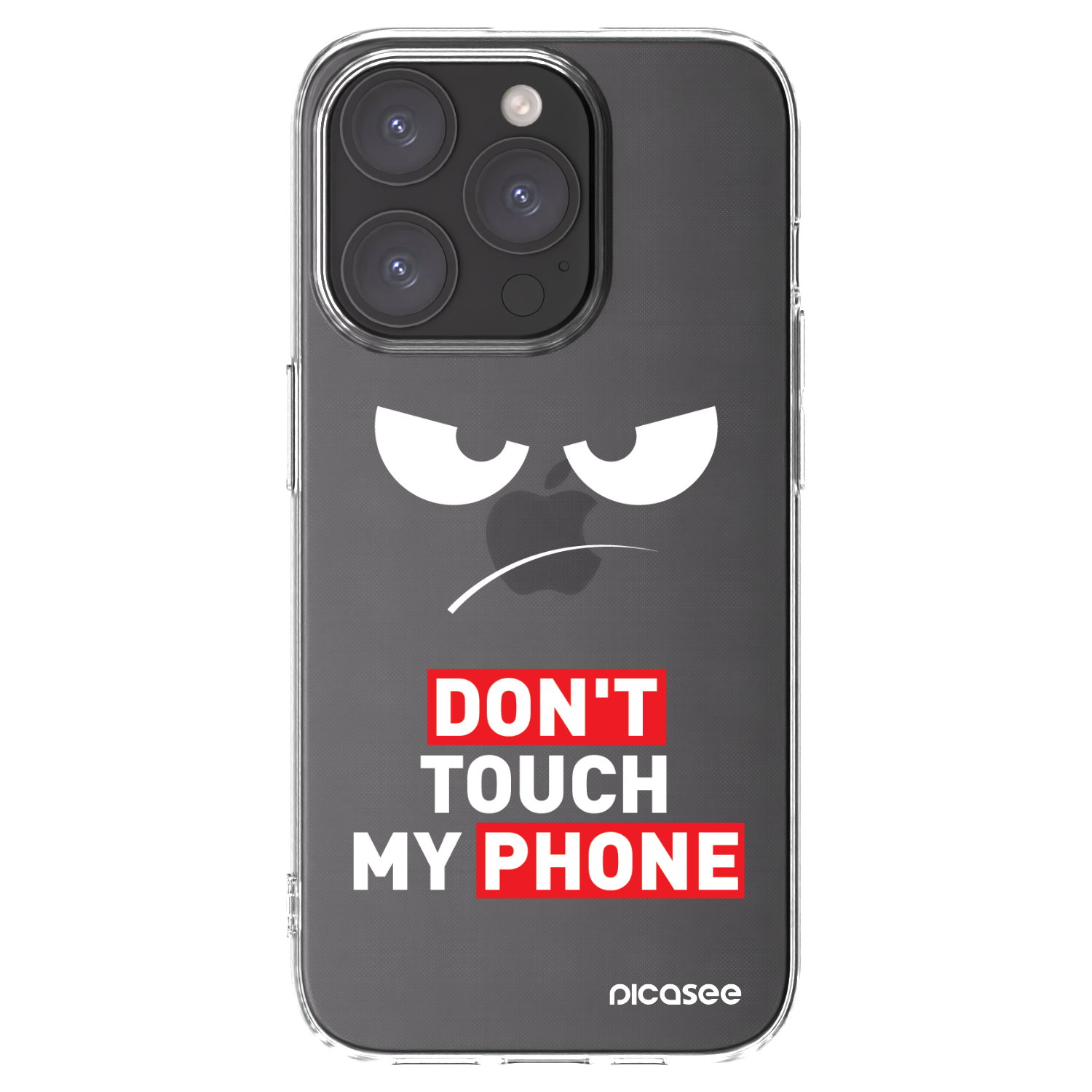 Picasee διαφανής θήκη σιλικόνης Apple iPhone 15 Pro - Angry Eyes - Transparent