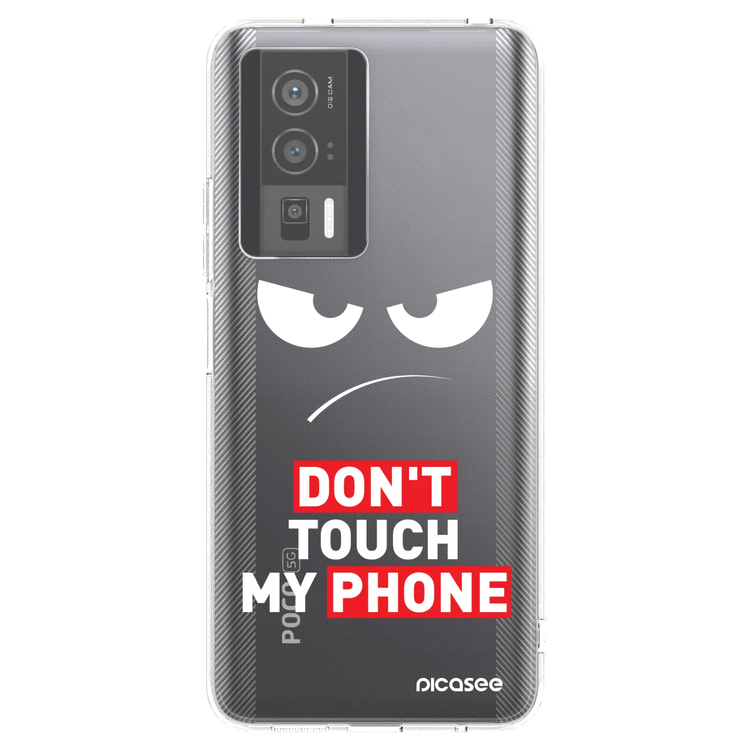Picasee διαφανής θήκη σιλικόνης Xiaomi Poco F5 Pro 5G - Angry Eyes - Transparent