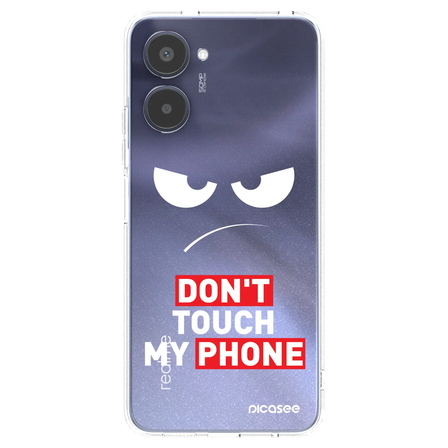 Picasee διαφανής θήκη σιλικόνης Realme 10 4G - Angry Eyes - Transparent