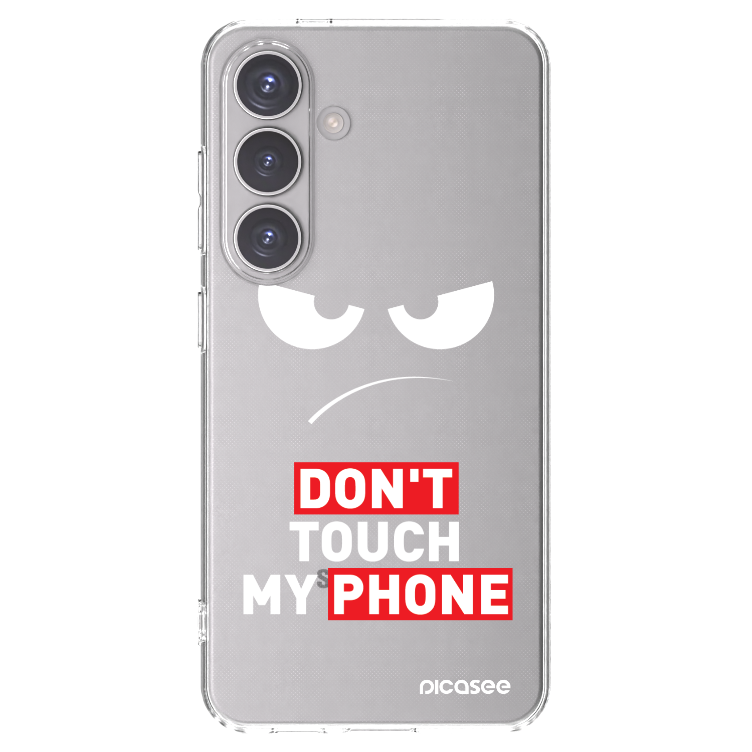 Picasee διαφανής θήκη σιλικόνης Samsung Galaxy S24 S921B 5G - Angry Eyes - Transparent