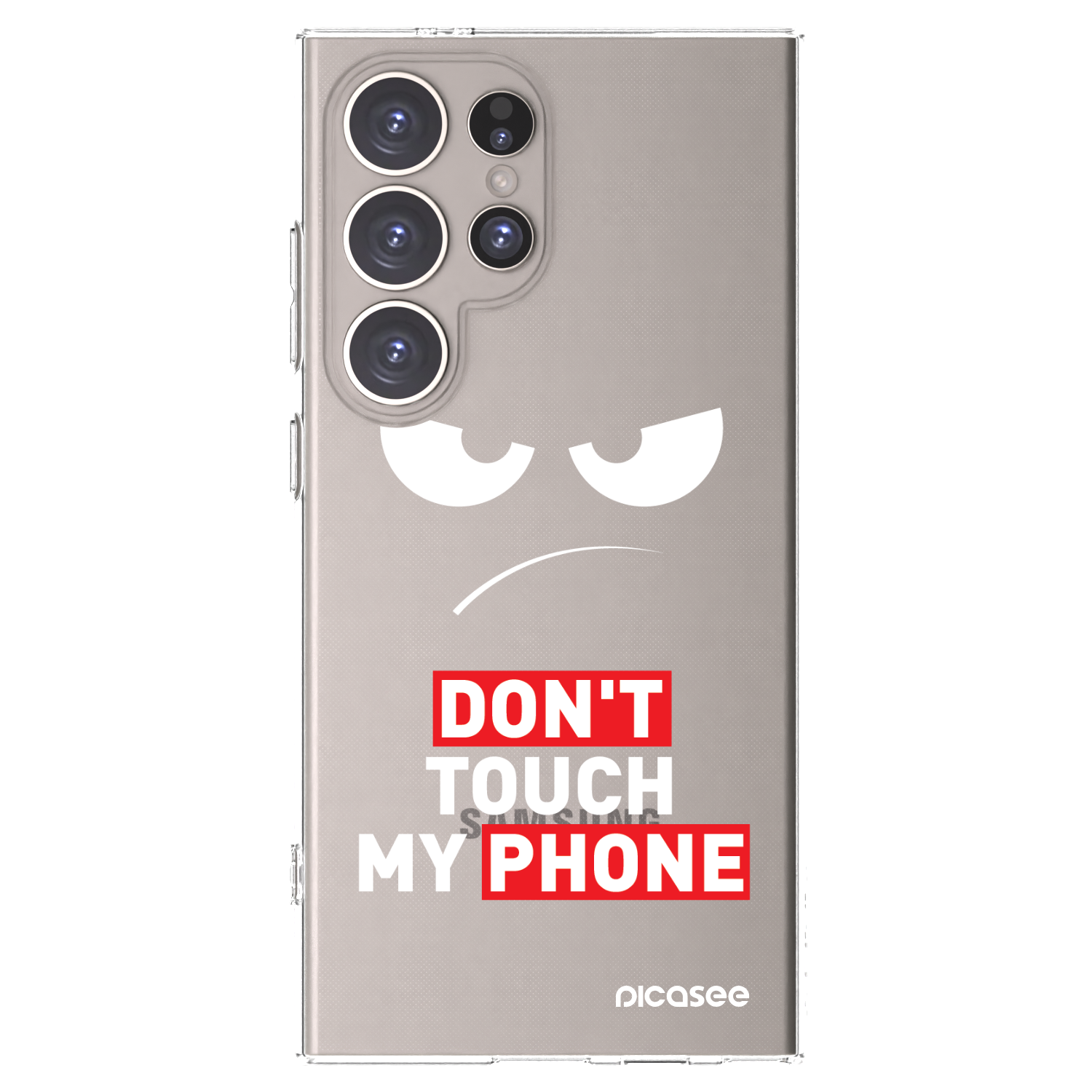 Picasee διαφανής θήκη σιλικόνης Samsung Galaxy S24 Ultra S928B 5G - Angry Eyes - Transparent