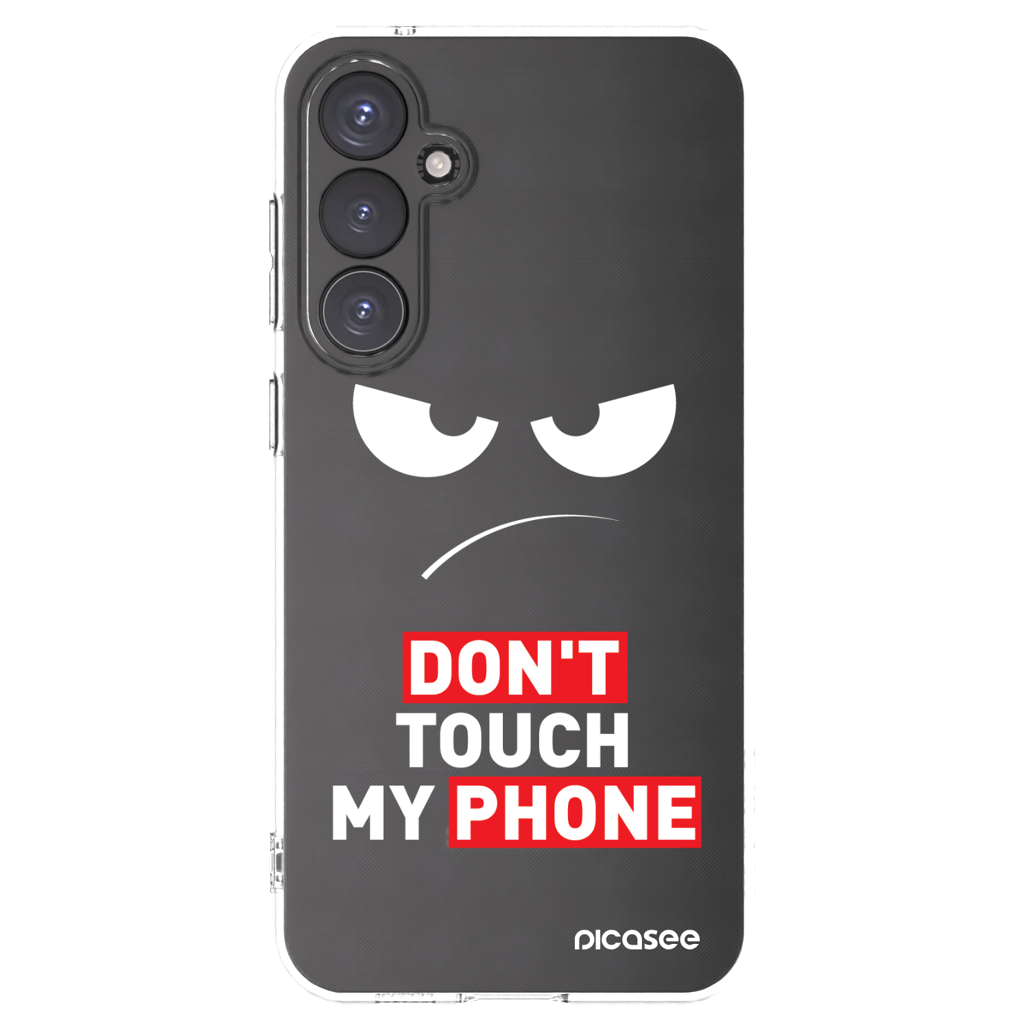 Picasee διαφανής θήκη σιλικόνης Samsung Galaxy S23 FE S711B - Angry Eyes - Transparent