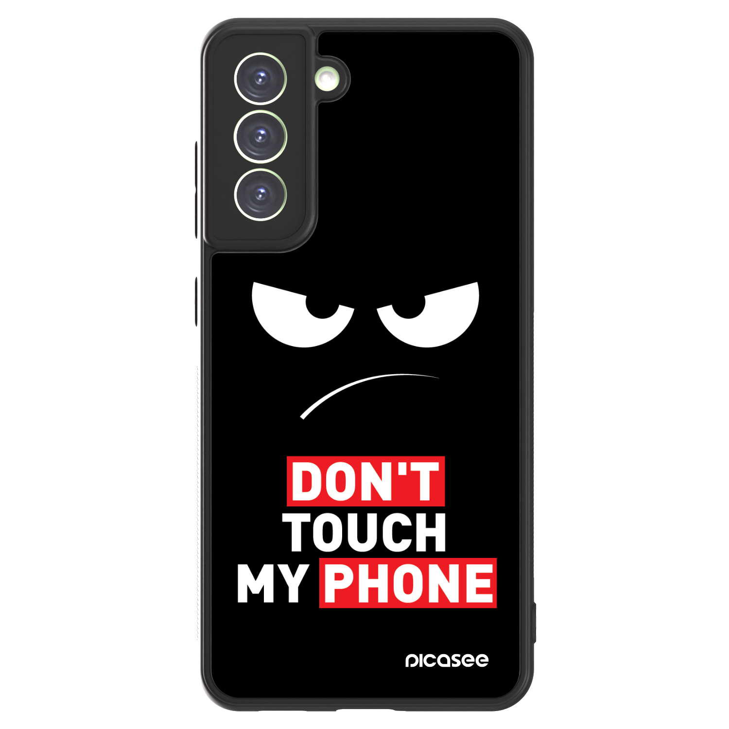 Picasee ULTIMATE CASE PowerShare για Samsung Galaxy S21 FE 5G - Angry Eyes - Transparent