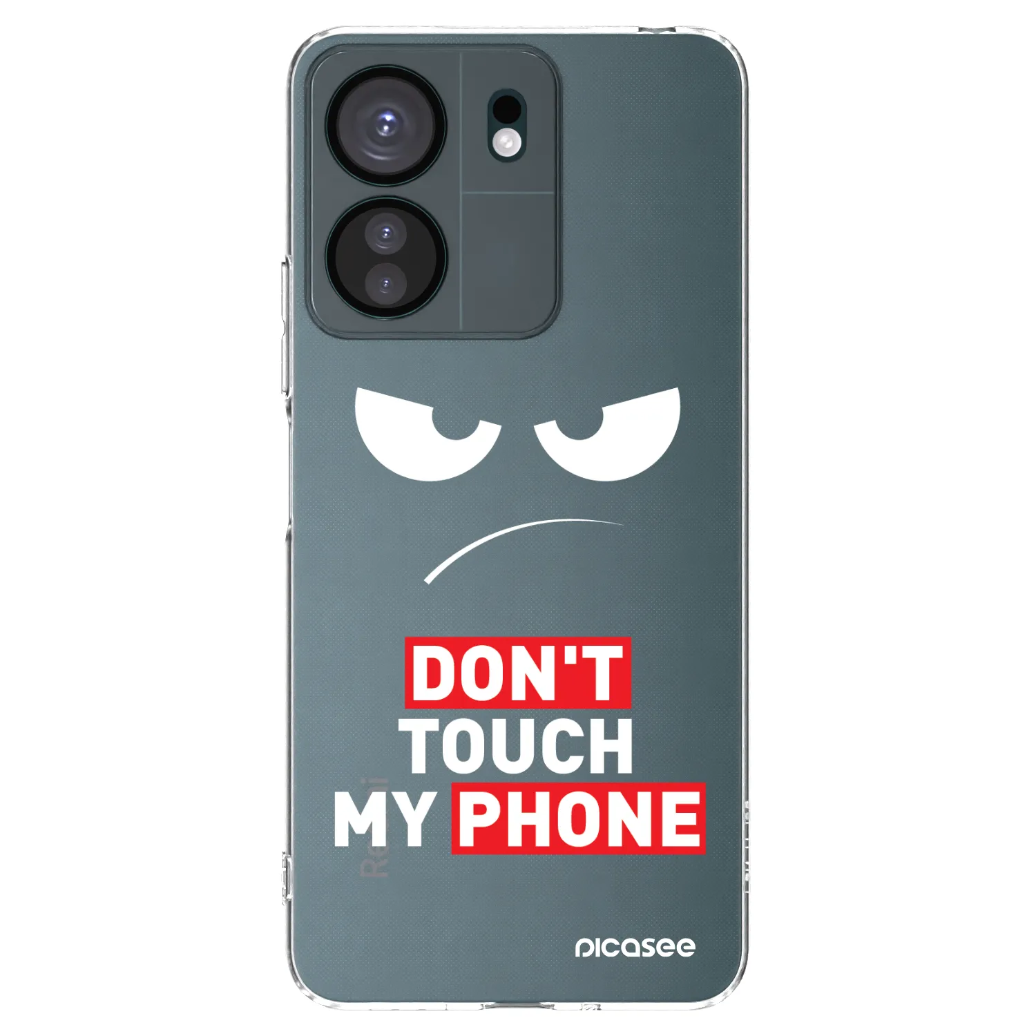 Picasee διαφανής θήκη σιλικόνης Xiaomi Redmi 13C 4G - Angry Eyes - Transparent