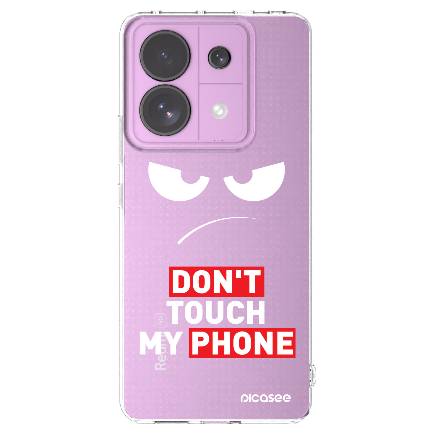Picasee διαφανής θήκη σιλικόνης Xiaomi Redmi Note 13 Pro 5G - Angry Eyes - Transparent