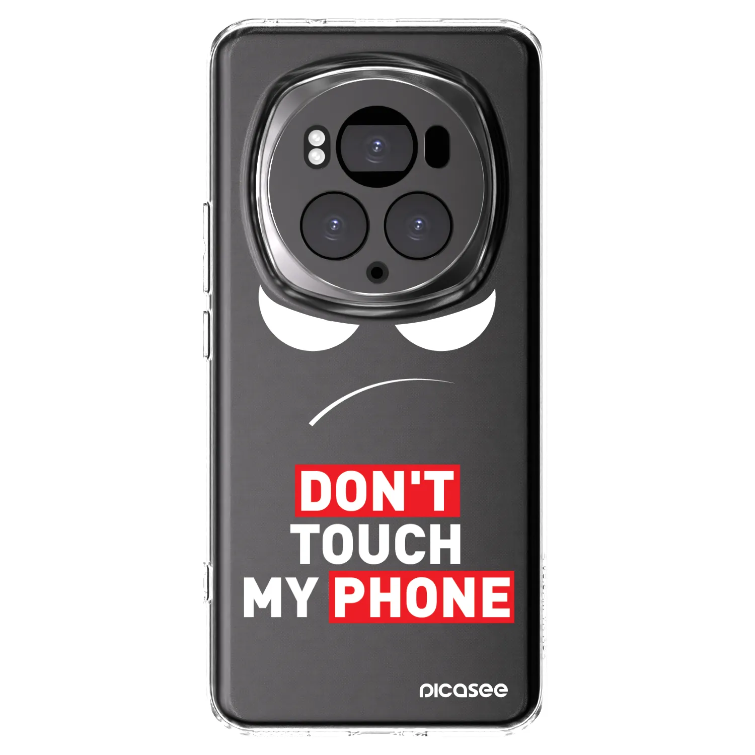 Picasee διαφανής θήκη σιλικόνης Honor Magic6 Pro - Angry Eyes - Transparent