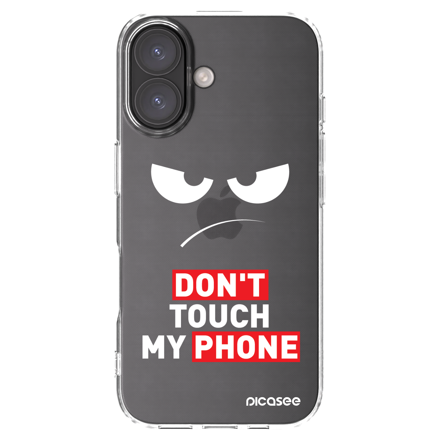 Picasee διαφανής θήκη σιλικόνης Apple iPhone 16 - Angry Eyes - Transparent