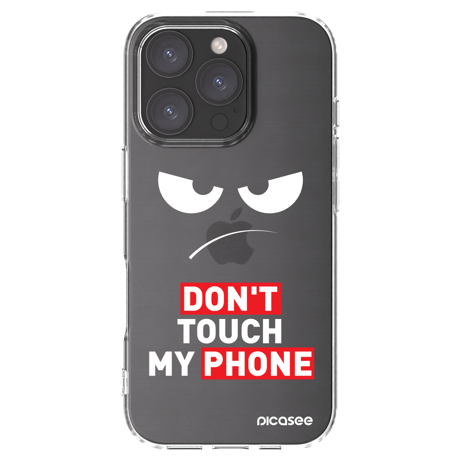 Picasee διαφανής θήκη σιλικόνης Apple iPhone 16 Pro - Angry Eyes - Transparent