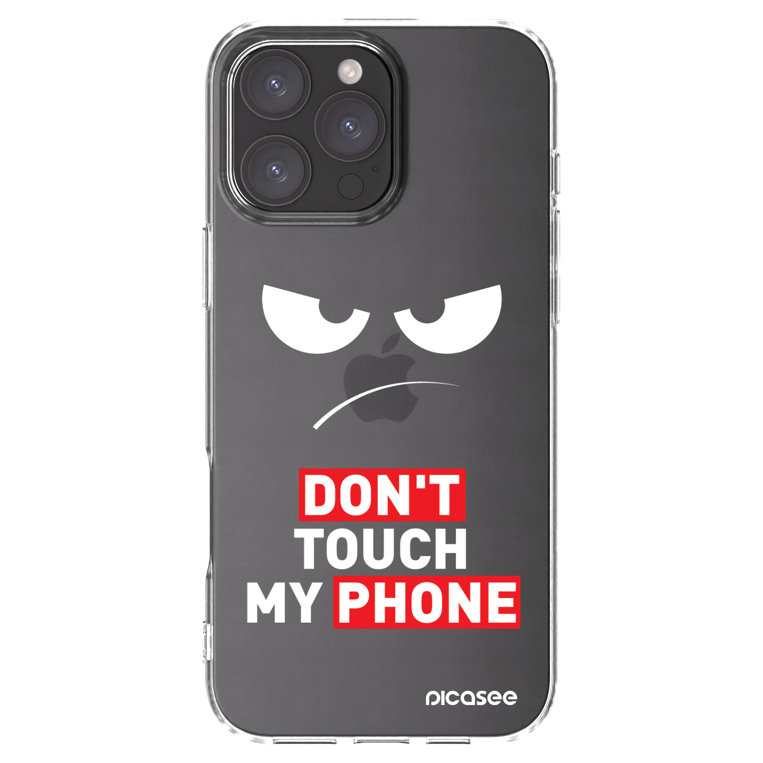 Picasee διαφανής θήκη σιλικόνης Apple iPhone 16 Pro Max - Angry Eyes - Transparent