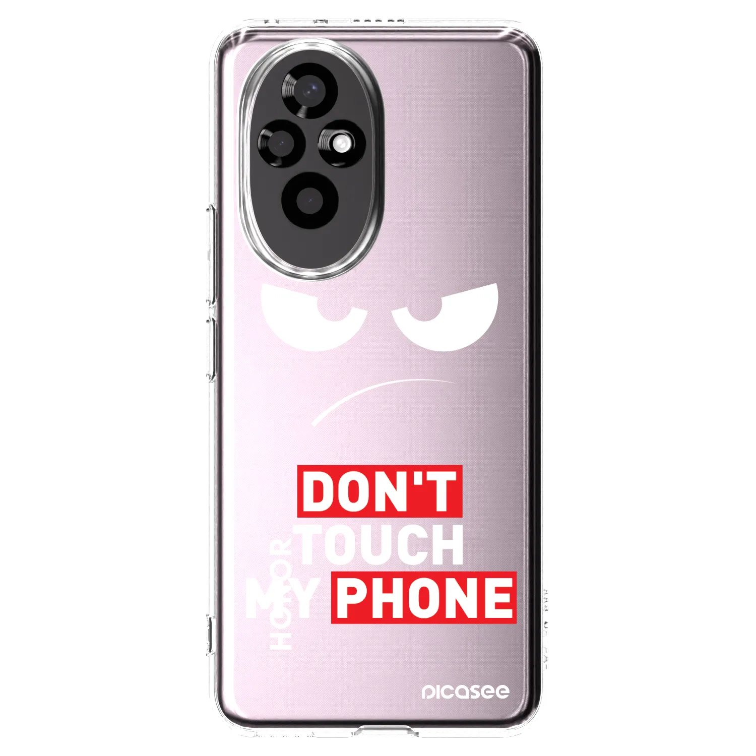 Picasee διαφανής θήκη σιλικόνης Honor 200 Pro 5G - Angry Eyes - Transparent