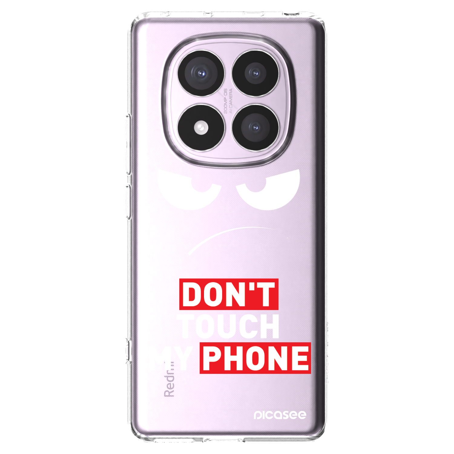 Picasee διαφανής θήκη σιλικόνης Xiaomi Redmi Note 14 Pro 5G - Angry Eyes - Transparent