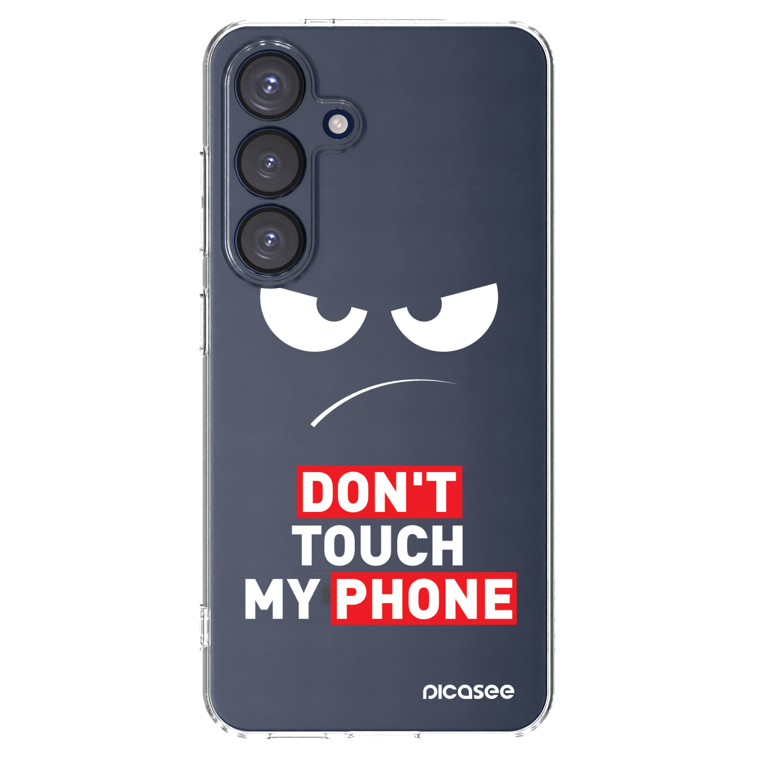 Picasee διαφανής θήκη σιλικόνης Samsung Galaxy S25 5G - Angry Eyes - Transparent