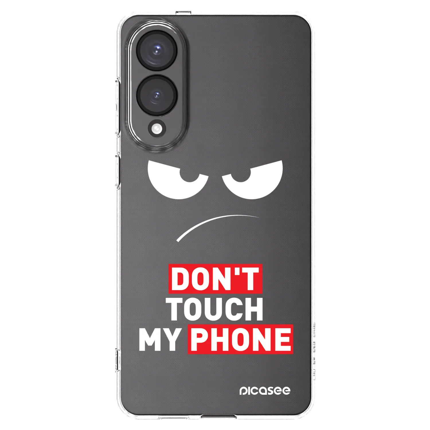 Picasee διαφανής θήκη σιλικόνης Samsung Galaxy S25 Edge 5G - Angry Eyes - Transparent