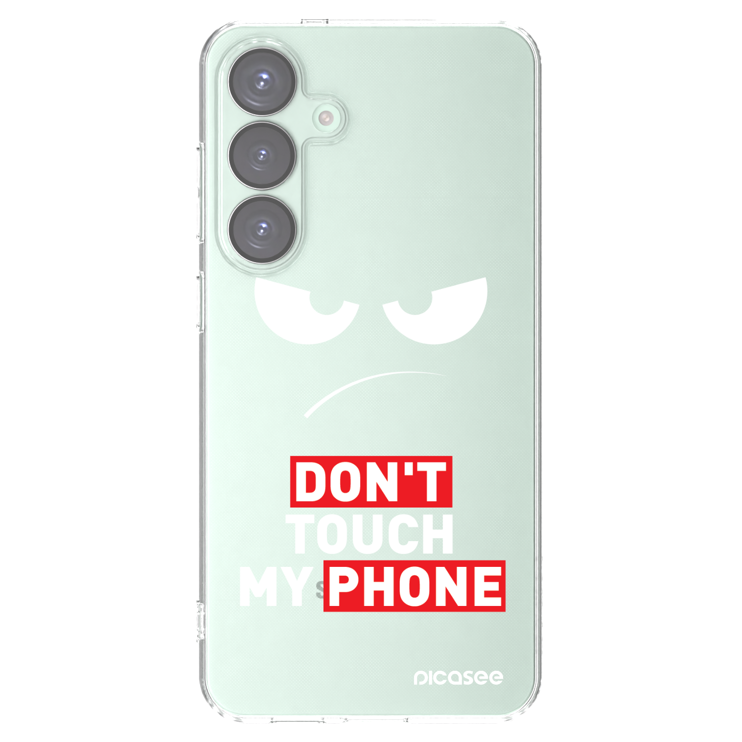 Picasee διαφανής θήκη σιλικόνης Samsung Galaxy S25+ 5G - Angry Eyes - Transparent