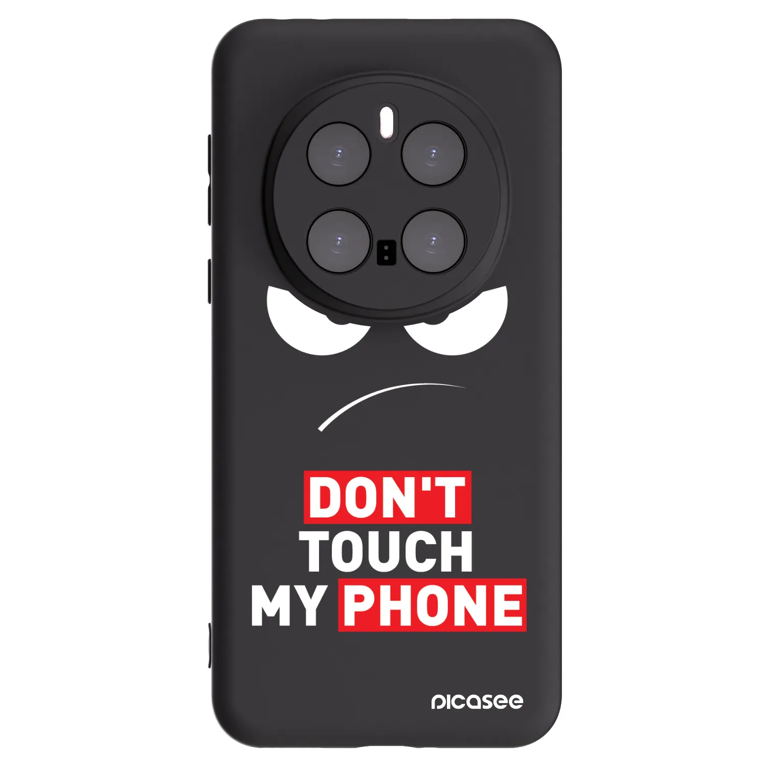 Picasee Μαύρη θήκη σιλικόνης για Honor Magic7 Pro 5G - Angry Eyes - Transparent