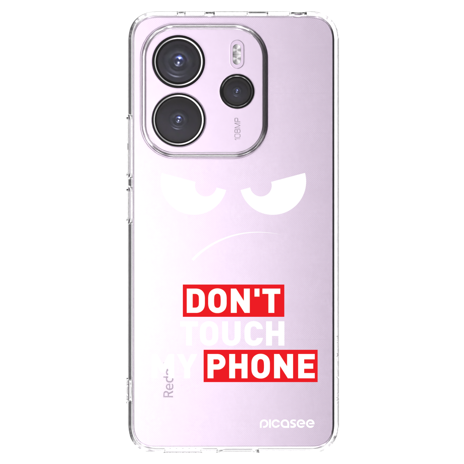Picasee διαφανής θήκη σιλικόνης Xiaomi Redmi Note 14 4G - Angry Eyes - Transparent