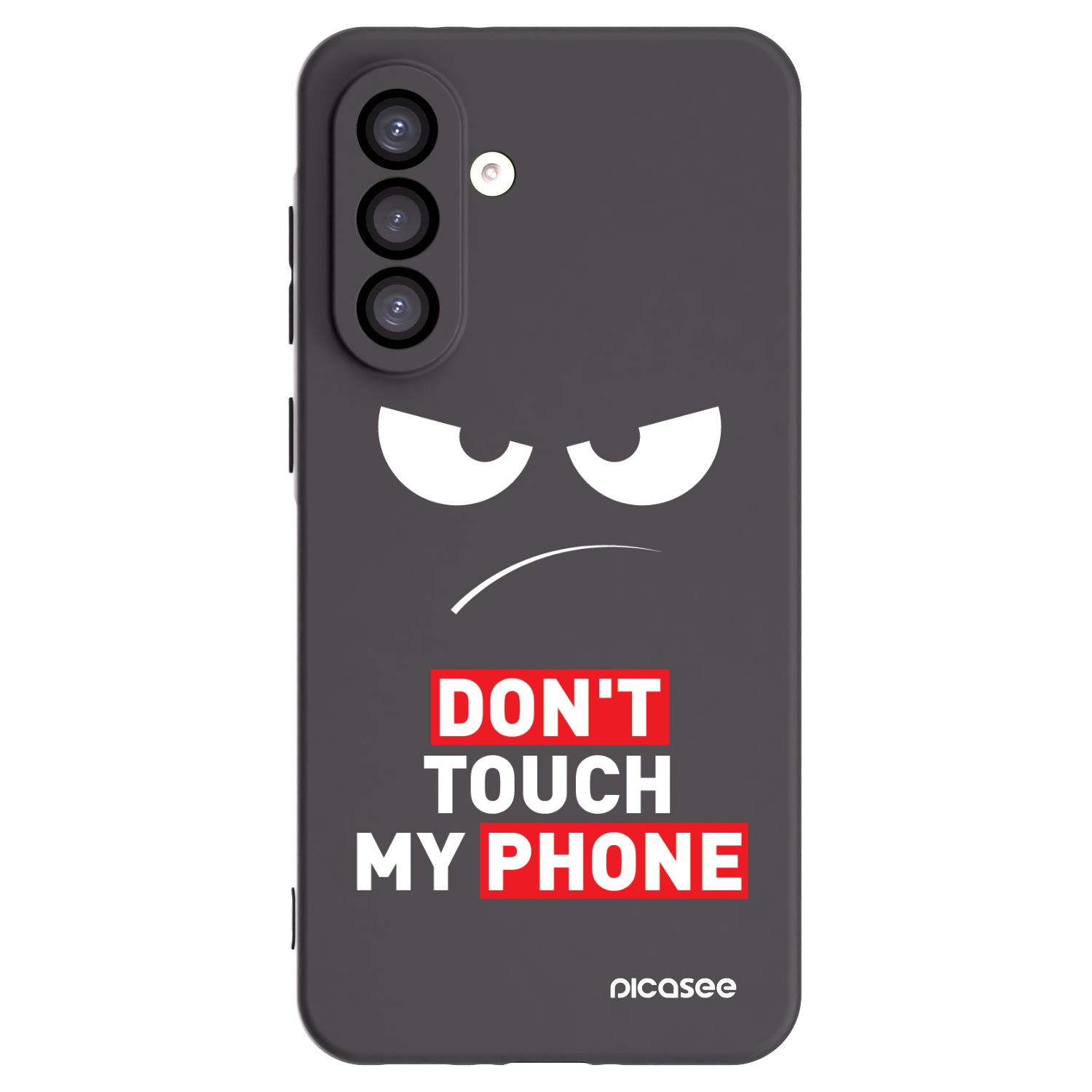 Picasee Μαύρη θήκη σιλικόνης για Samsung Galaxy A26 5G A266B - Angry Eyes - Transparent