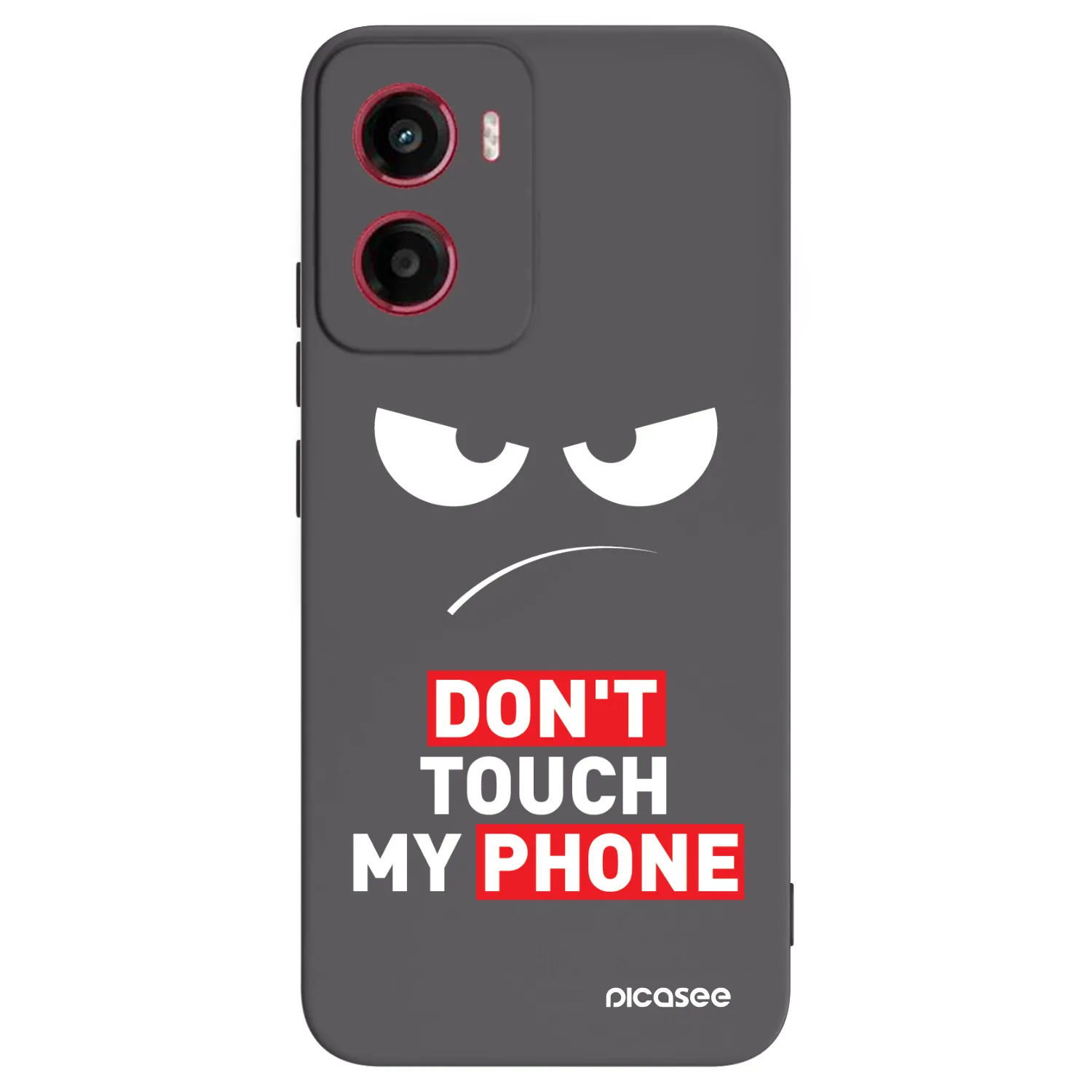 Picasee Μαύρη θήκη σιλικόνης για Motorola Moto G05 - Angry Eyes - Transparent