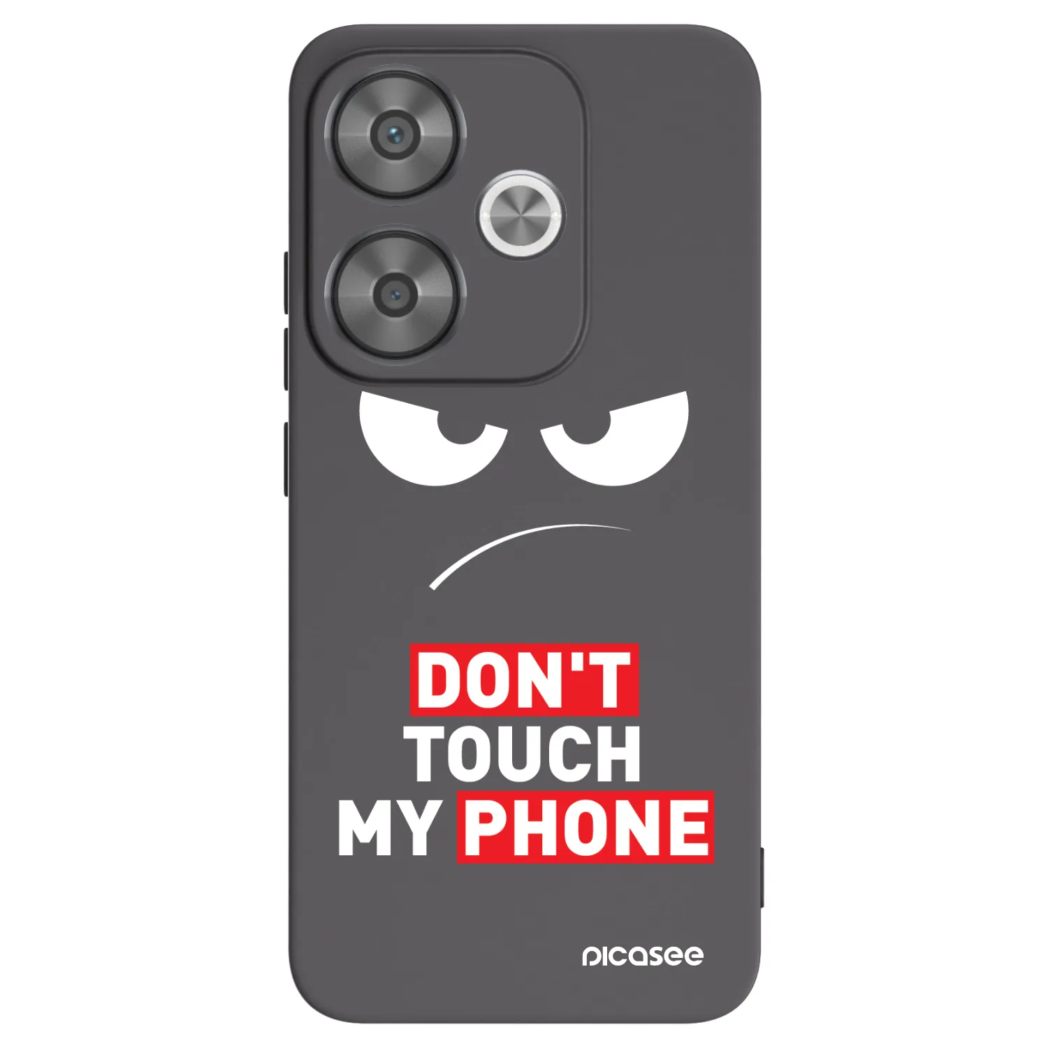 Picasee Μαύρη θήκη σιλικόνης για Xiaomi Poco F6 - Angry Eyes - Transparent