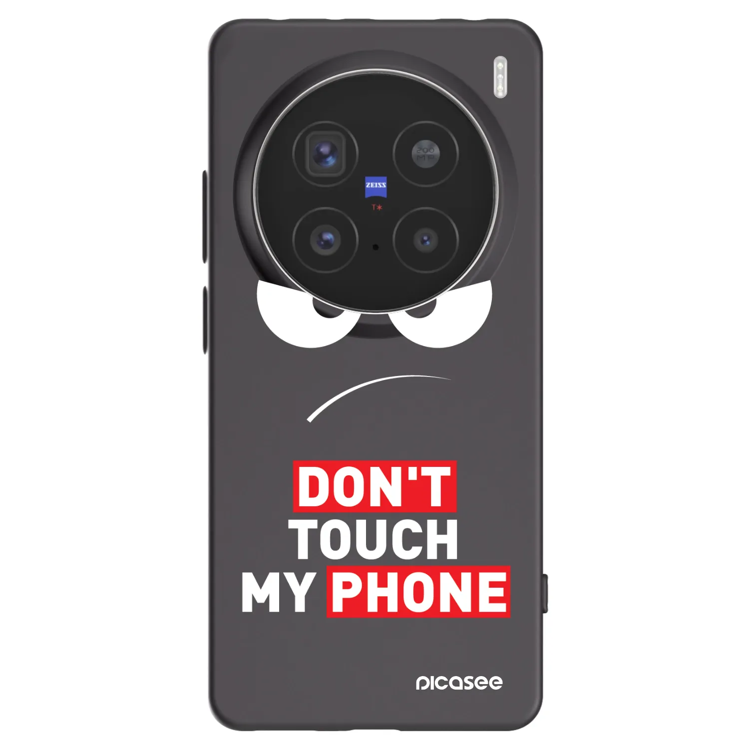 Picasee Μαύρη θήκη σιλικόνης για Vivo X200 Pro - Angry Eyes - Transparent