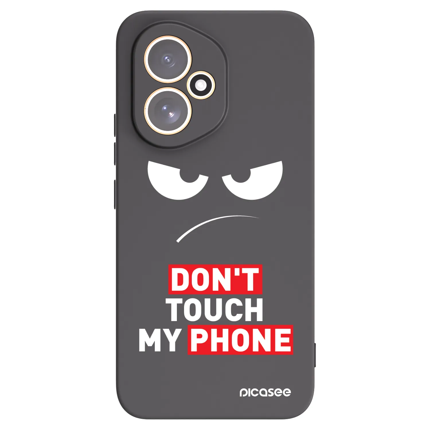 Picasee Μαύρη θήκη σιλικόνης για Honor 400 5G - Angry Eyes - Transparent