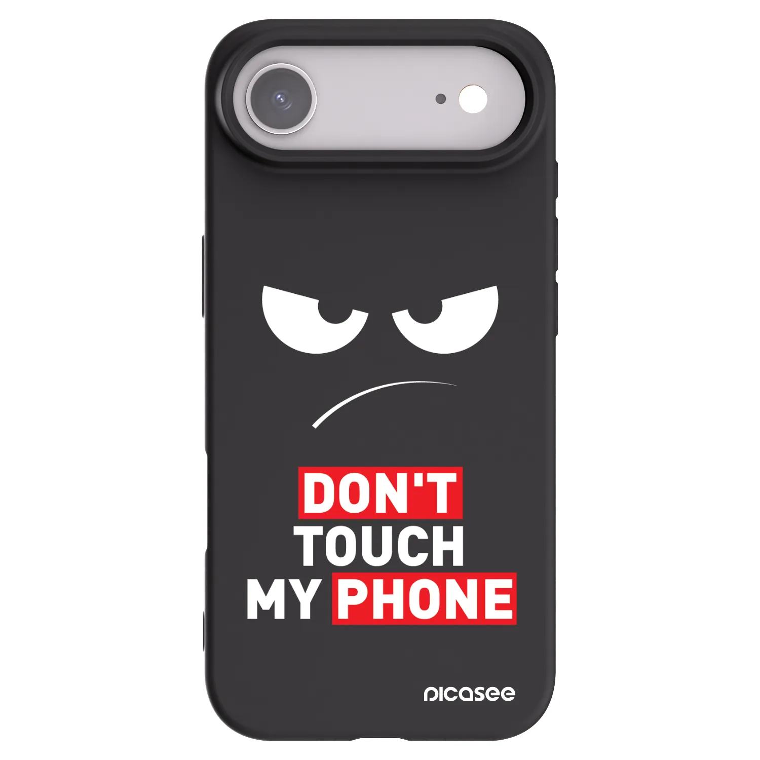 Picasee Μαύρη θήκη σιλικόνης για Apple iPhone Air - Angry Eyes - Transparent