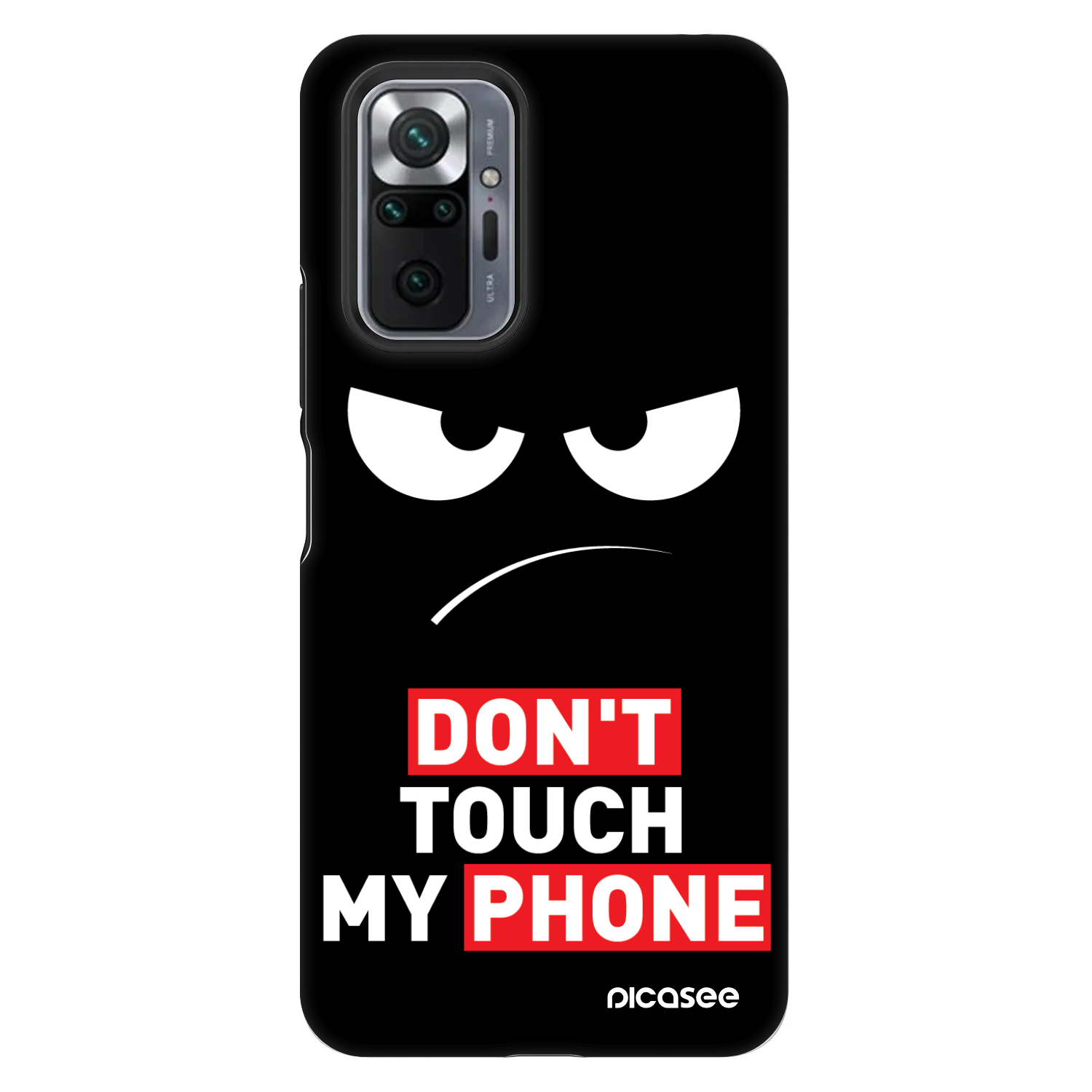 Picasee Fashion Case για Xiaomi Redmi Note 10 Pro - Angry Eyes - Transparent