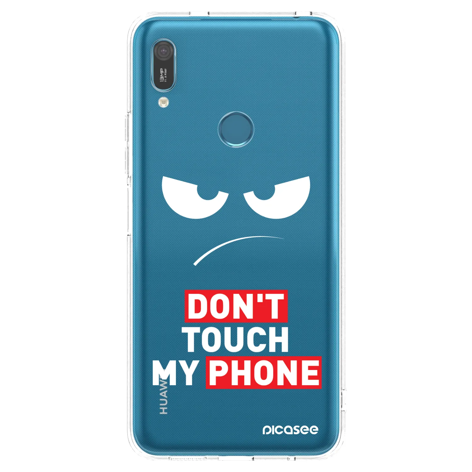 Picasee διαφανής θήκη σιλικόνης Huawei Y6 2019 - Angry Eyes - Transparent