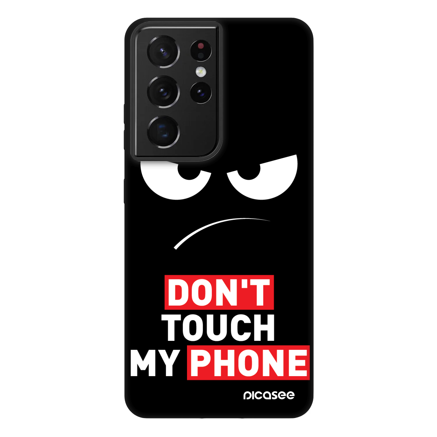 Picasee Fashion Case για Samsung Galaxy S21 Ultra 5G G998B - Angry Eyes - Transparent
