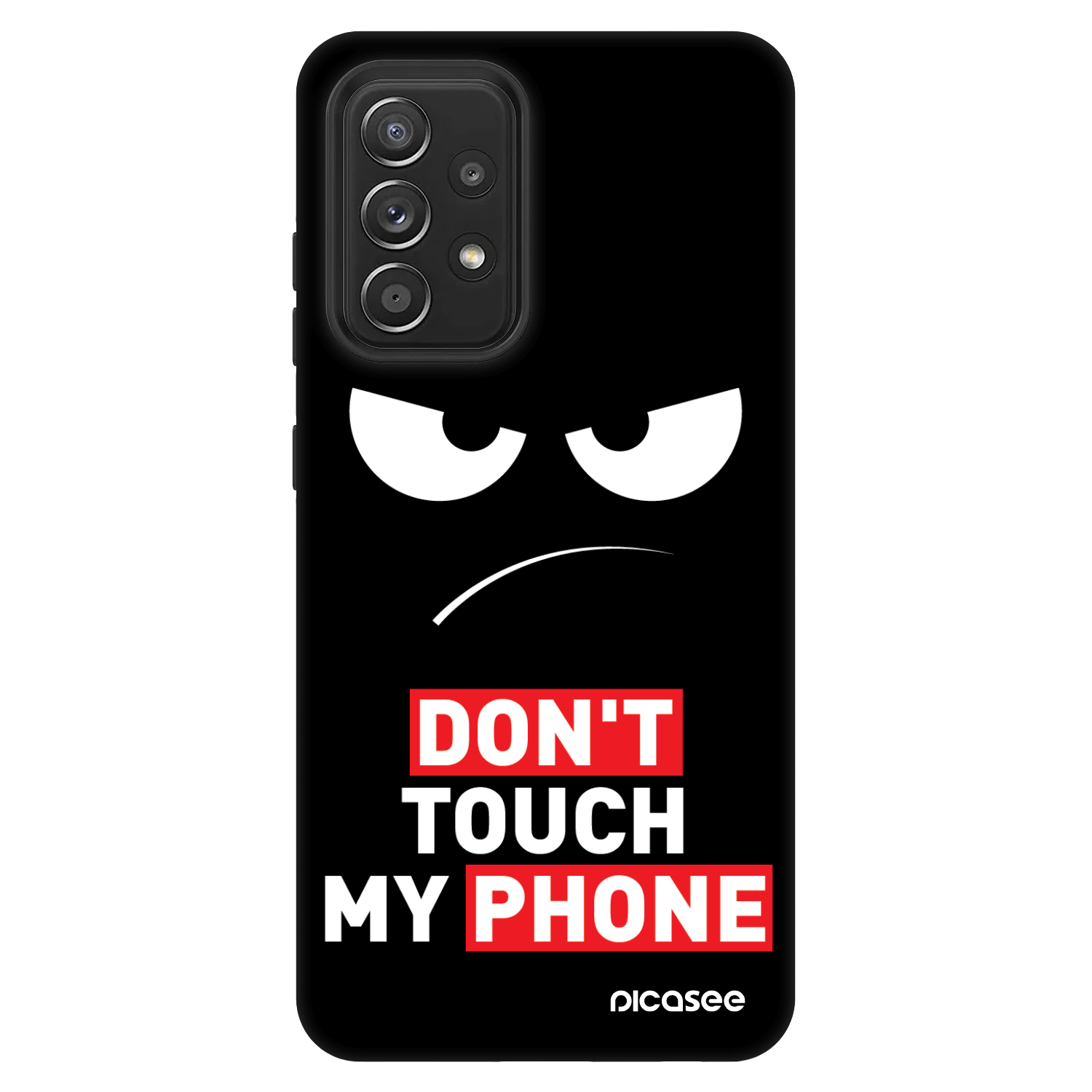 Picasee Fashion Case για Samsung Galaxy A52 5G A525F - Angry Eyes - Transparent