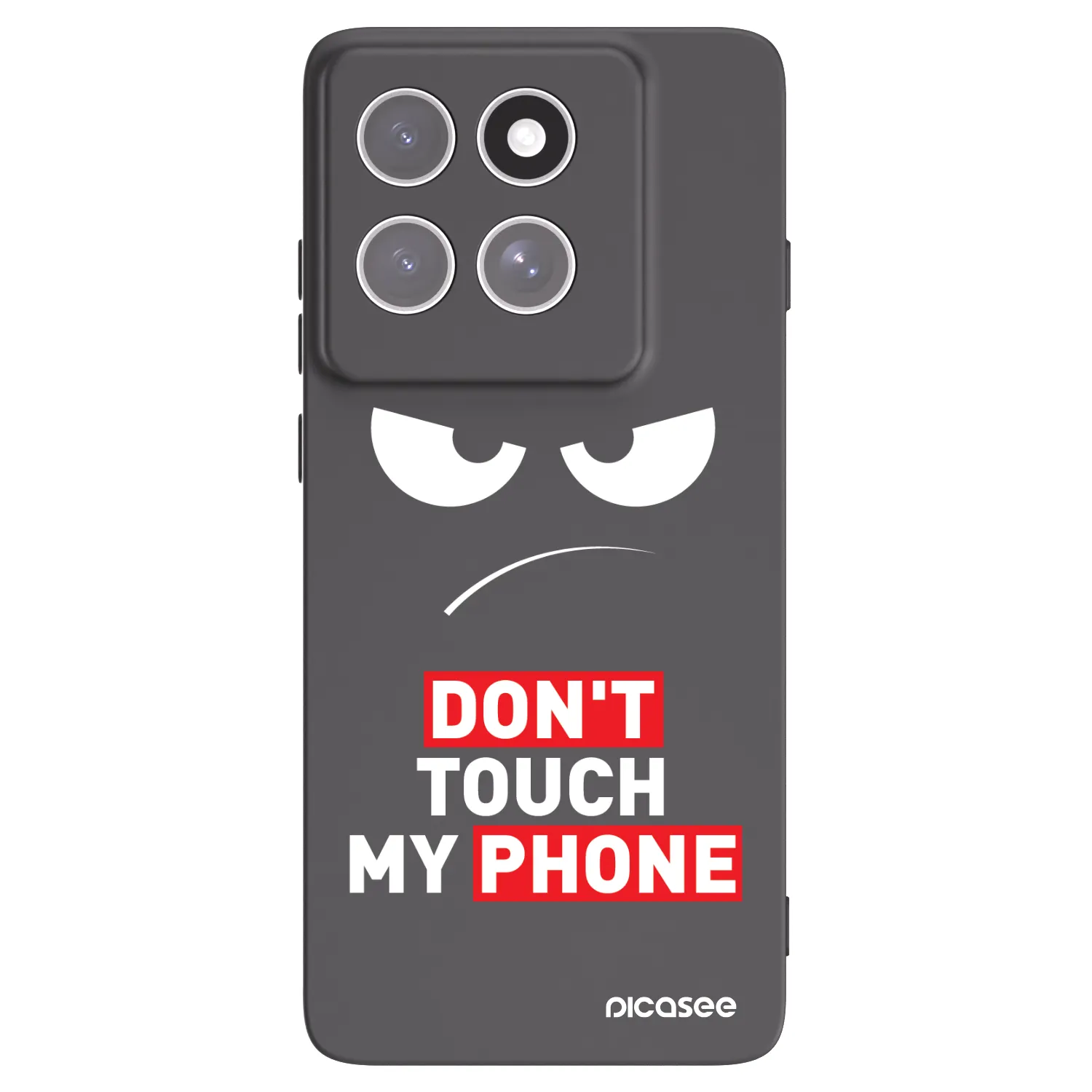 Picasee Μαύρη θήκη σιλικόνης για Motorola Edge 60 Pro - Angry Eyes - Transparent