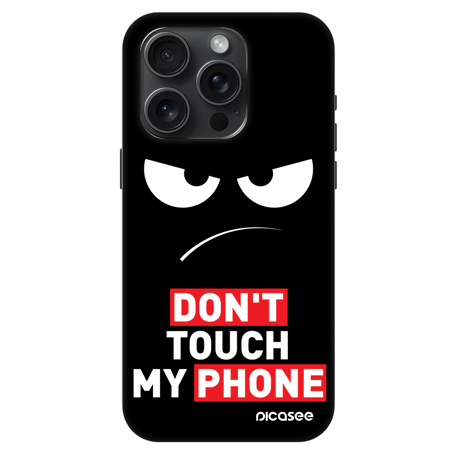 Picasee Fashion Case MagSafe για Apple iPhone 15 Pro - Angry Eyes - Transparent