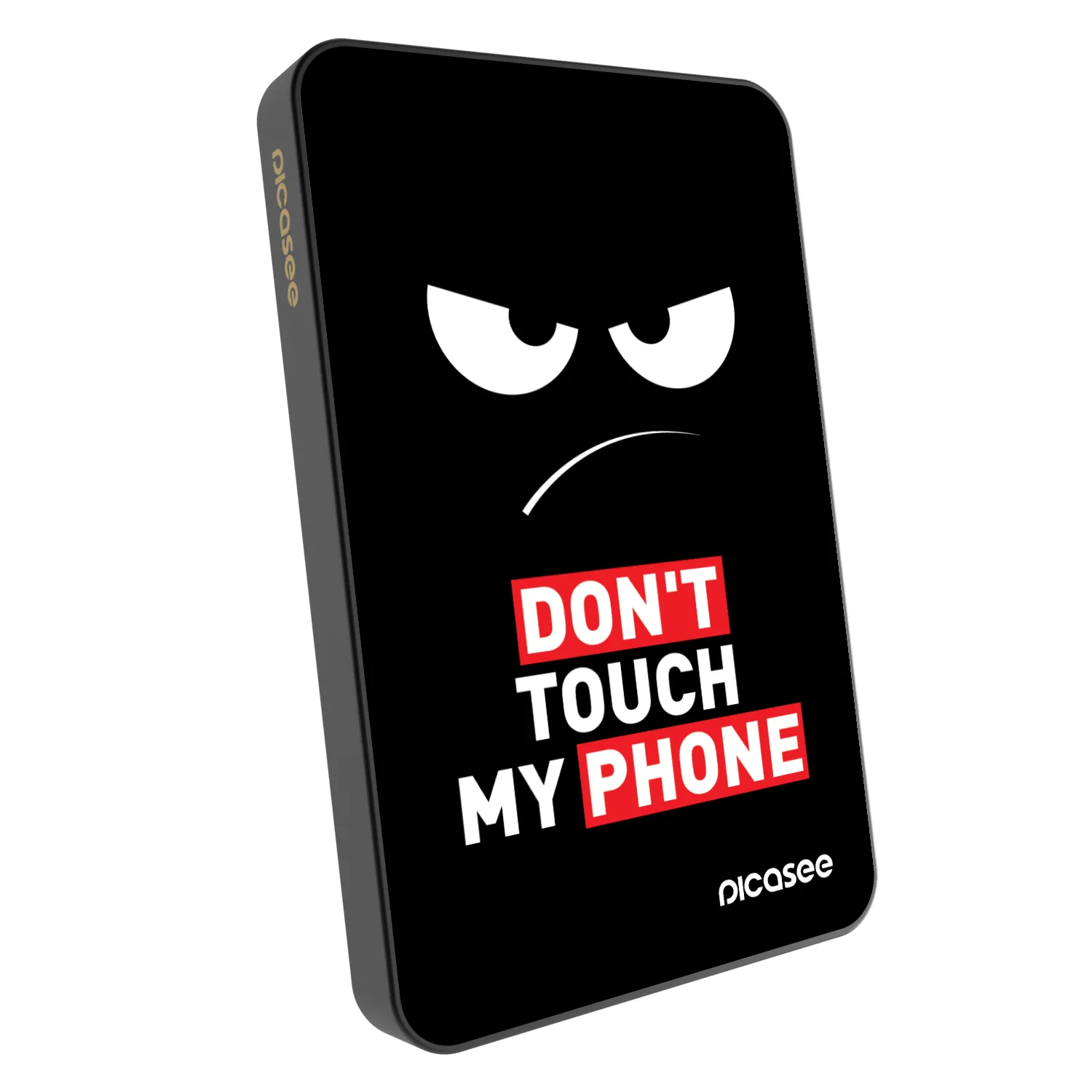 Picasee Powerbank με MagSafe 5 000 mAh Γκρί - Angry Eyes - Transparent