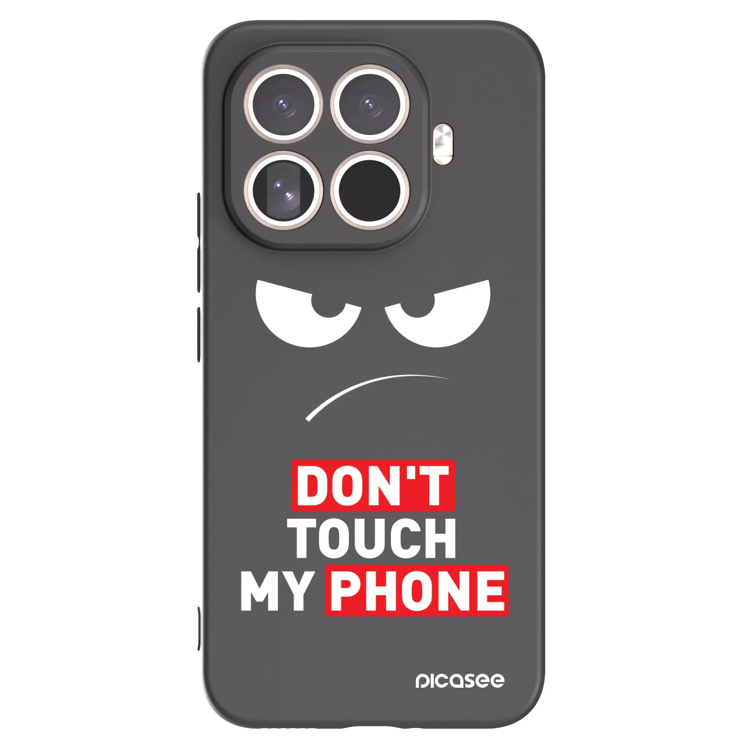 Picasee Μαύρη θήκη σιλικόνης για Xiaomi 15T Pro - Angry Eyes - Transparent