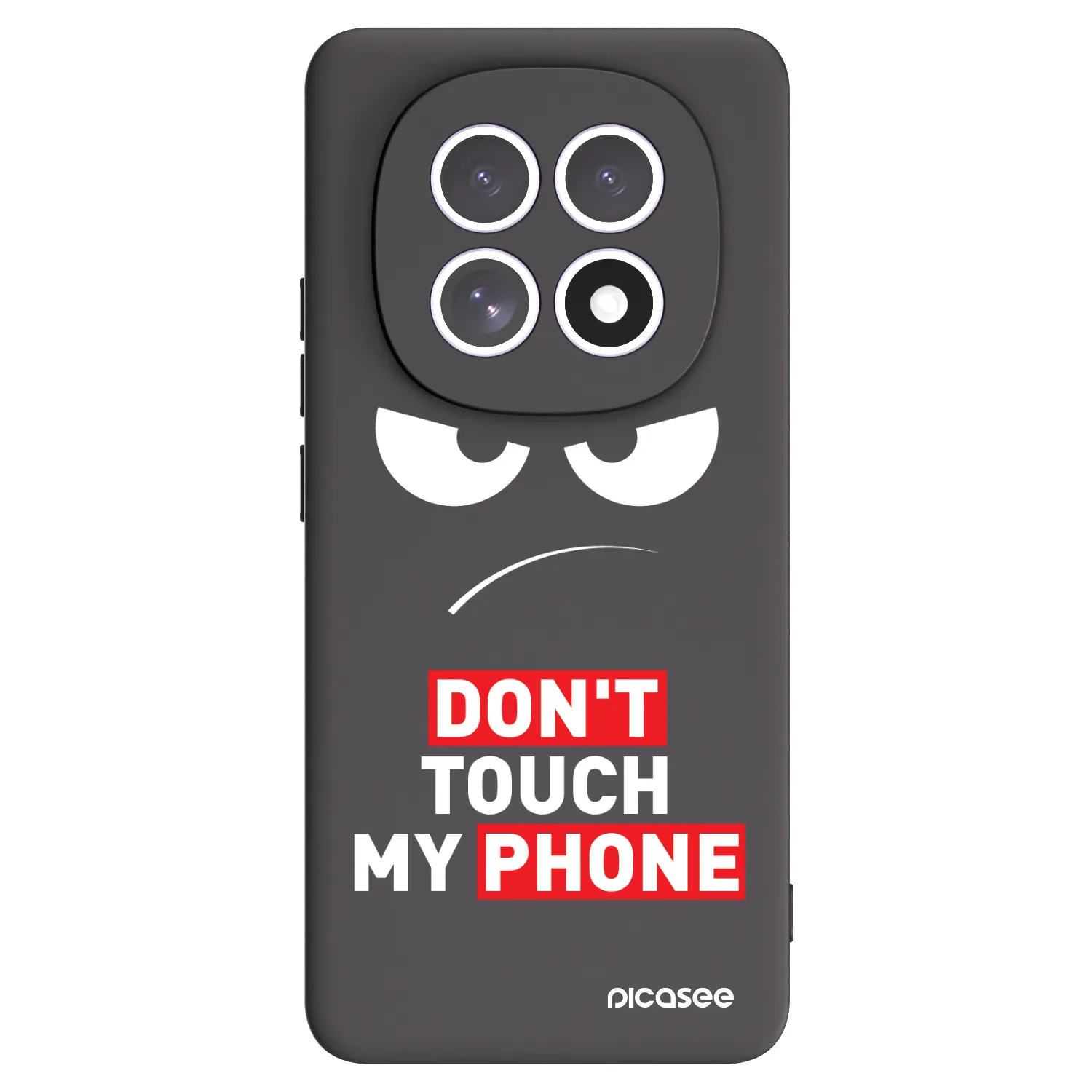 Picasee Μαύρη θήκη σιλικόνης για Xiaomi Redmi Note 15 - Angry Eyes - Transparent