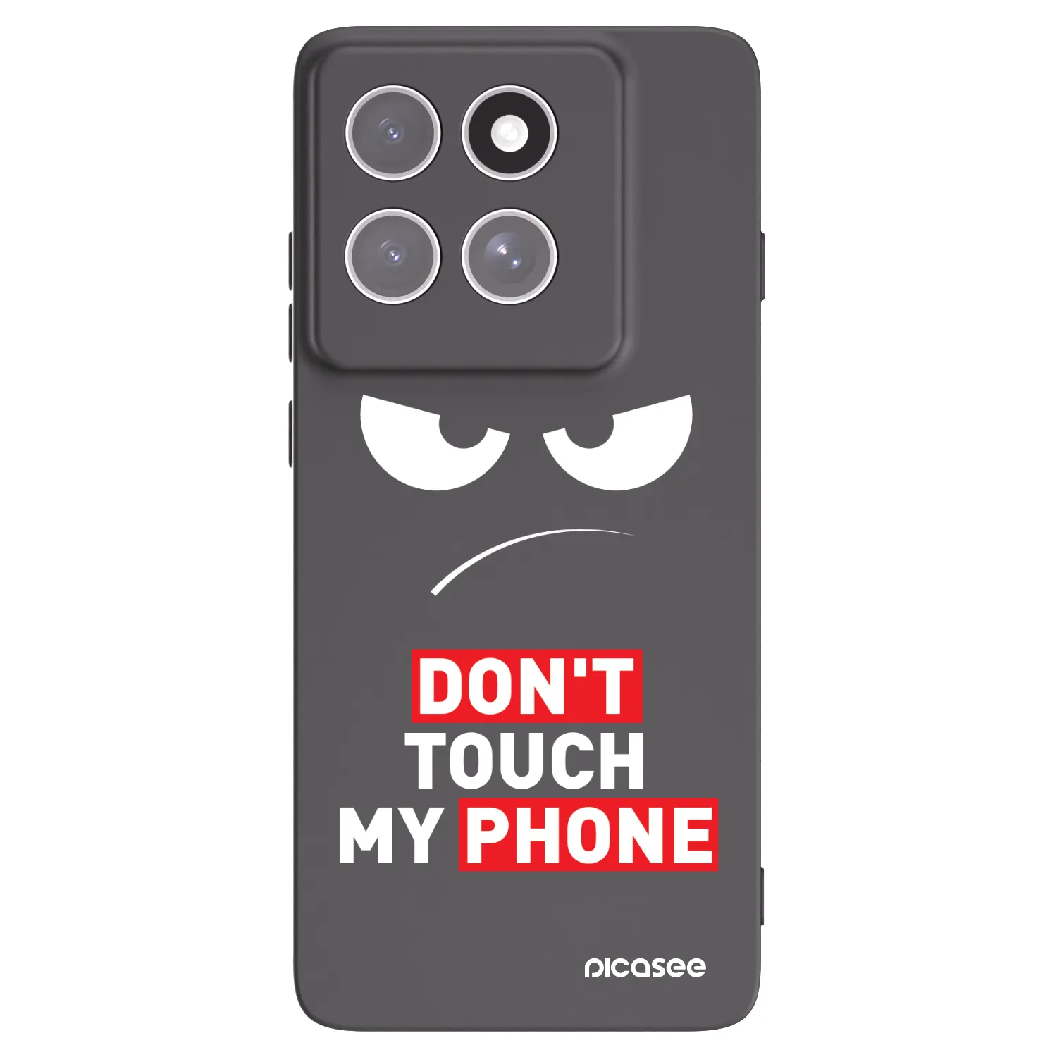 Picasee Μαύρη θήκη σιλικόνης για Motorola Edge 60 Fusion - Angry Eyes - Transparent