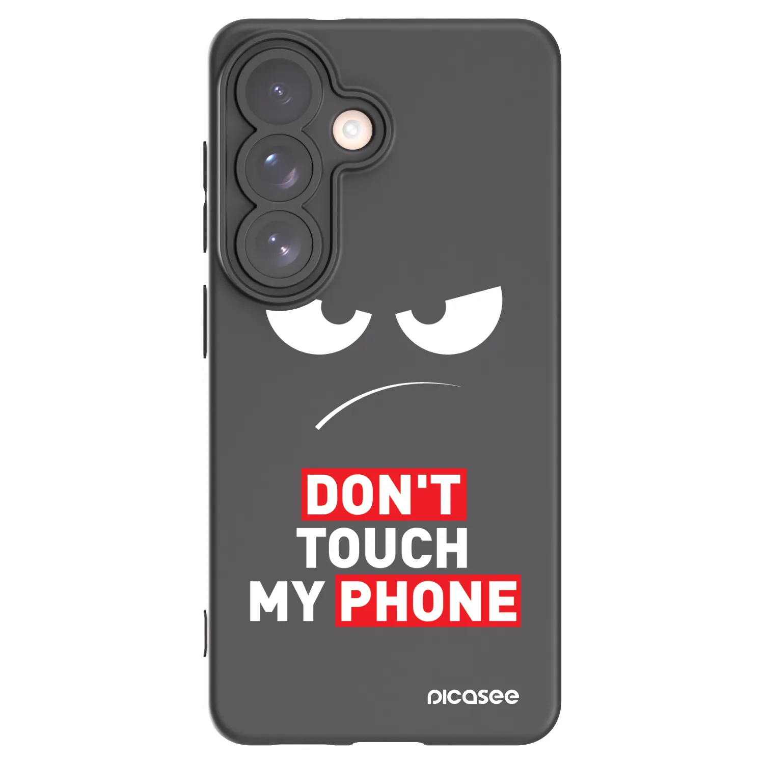 Picasee Μαύρη θήκη σιλικόνης για Samsung Galaxy S26 - Angry Eyes - Transparent
