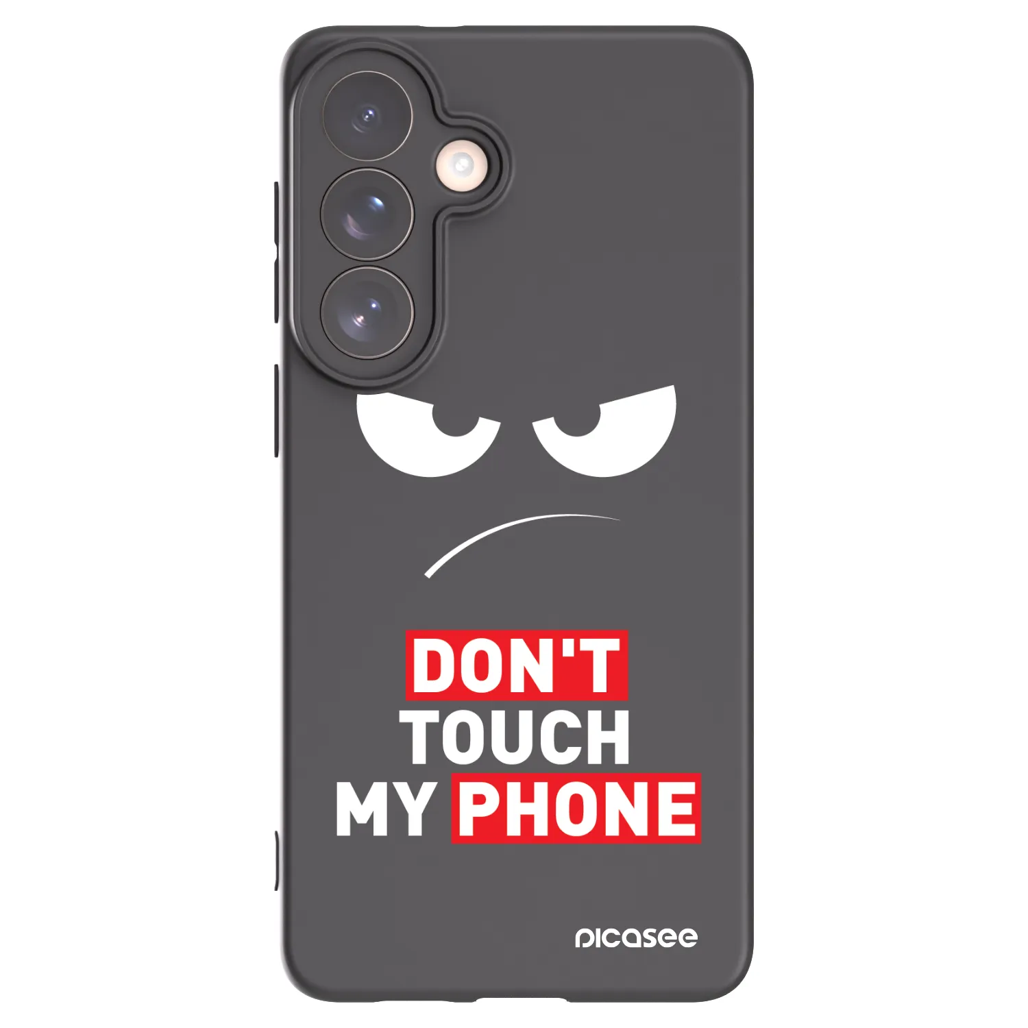 Picasee Μαύρη θήκη σιλικόνης για Samsung Galaxy S26+ - Angry Eyes - Transparent