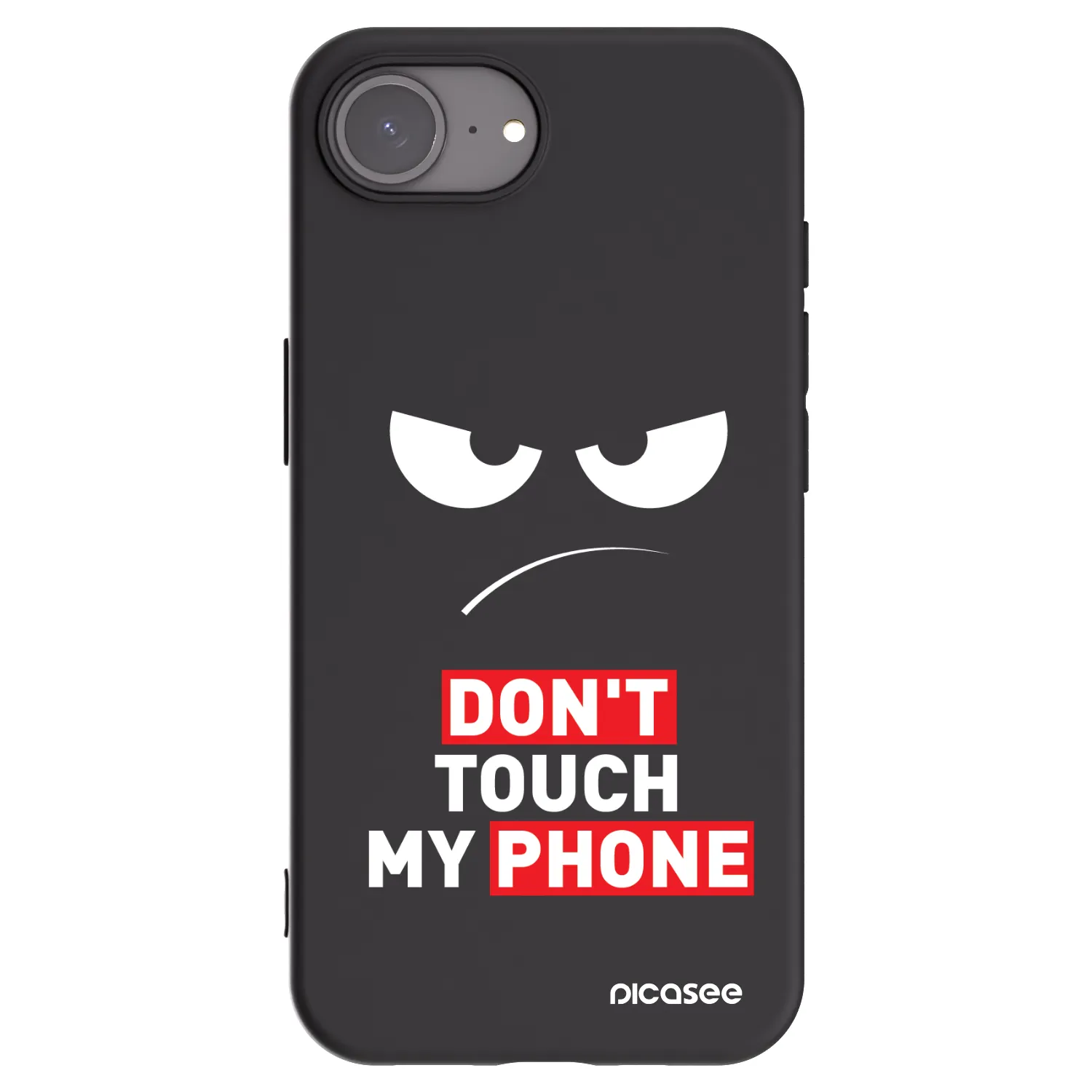 Picasee Μαύρη θήκη σιλικόνης για Apple iPhone 17e - Angry Eyes - Transparent