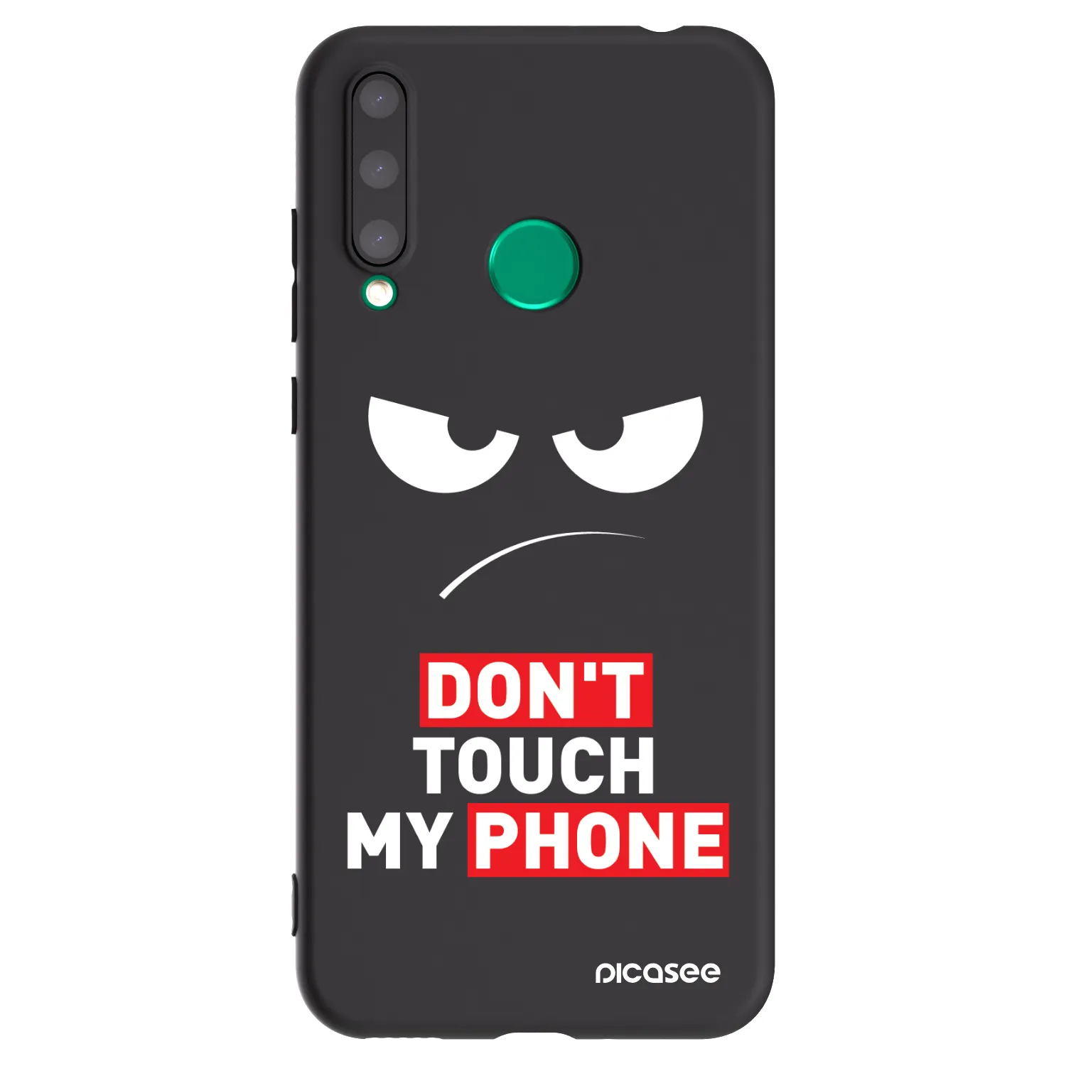 Picasee Μαύρη θήκη σιλικόνης για Honor 20 Lite - Angry Eyes - Transparent